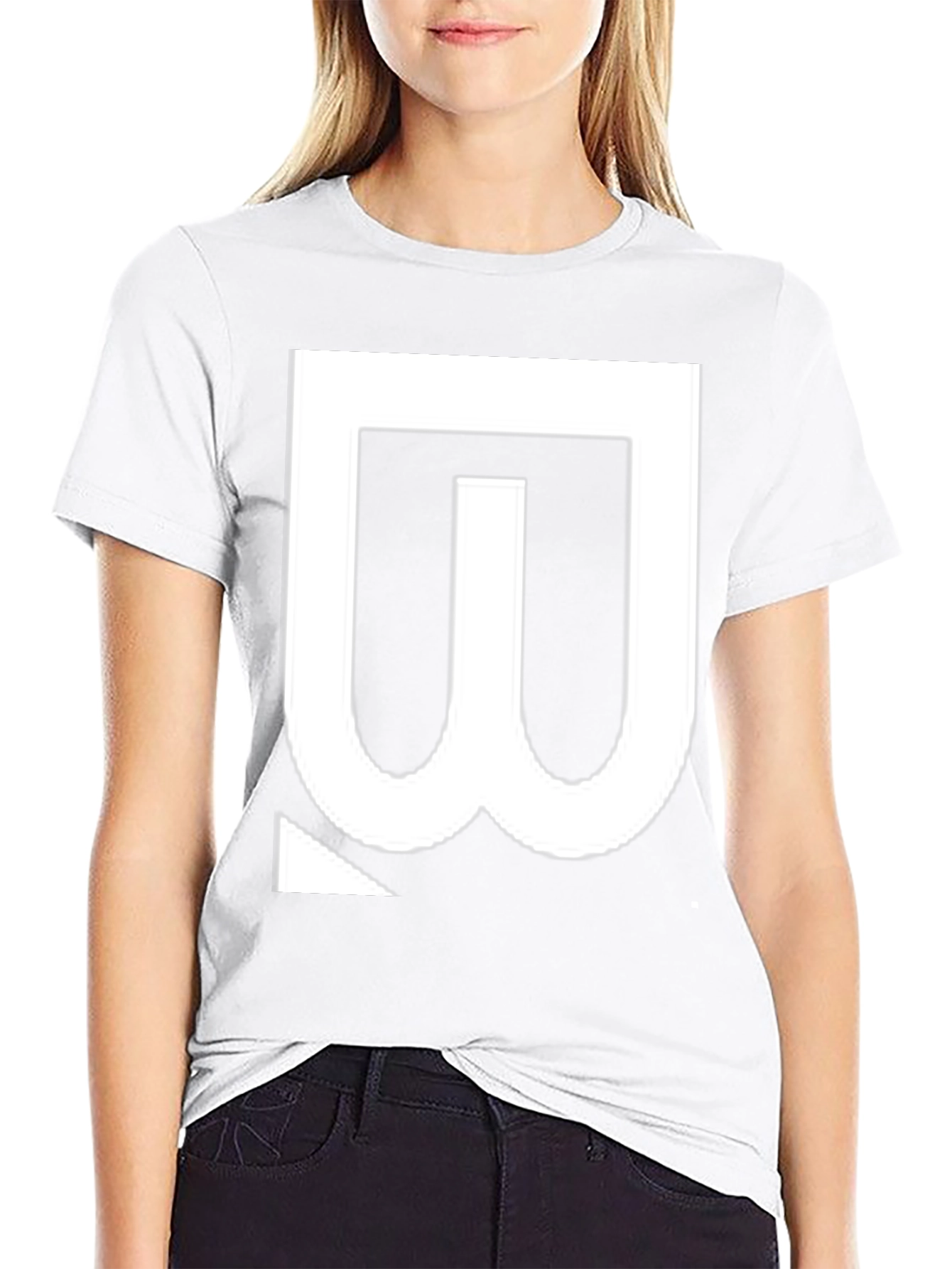 Bold Graphic Tee - White Symbol on Black