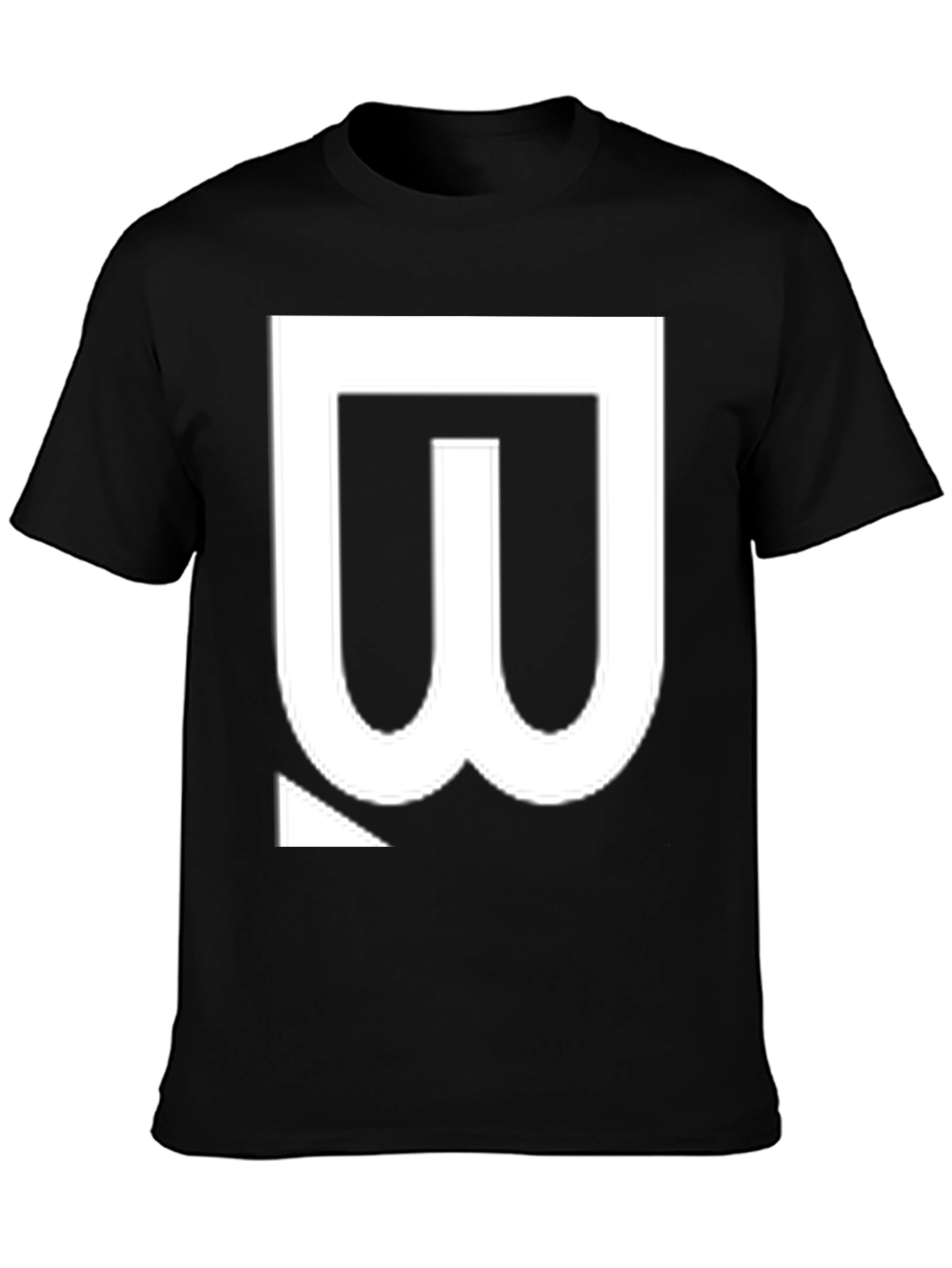 Bold Graphic Tee - White Symbol on Black