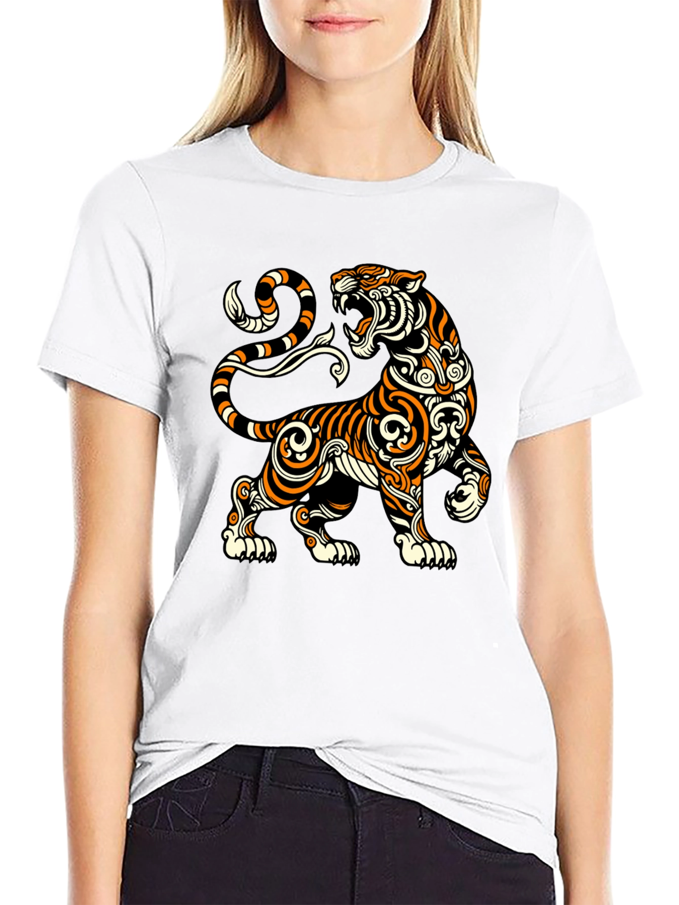 Tiger Graphic T-Shirt - Black
