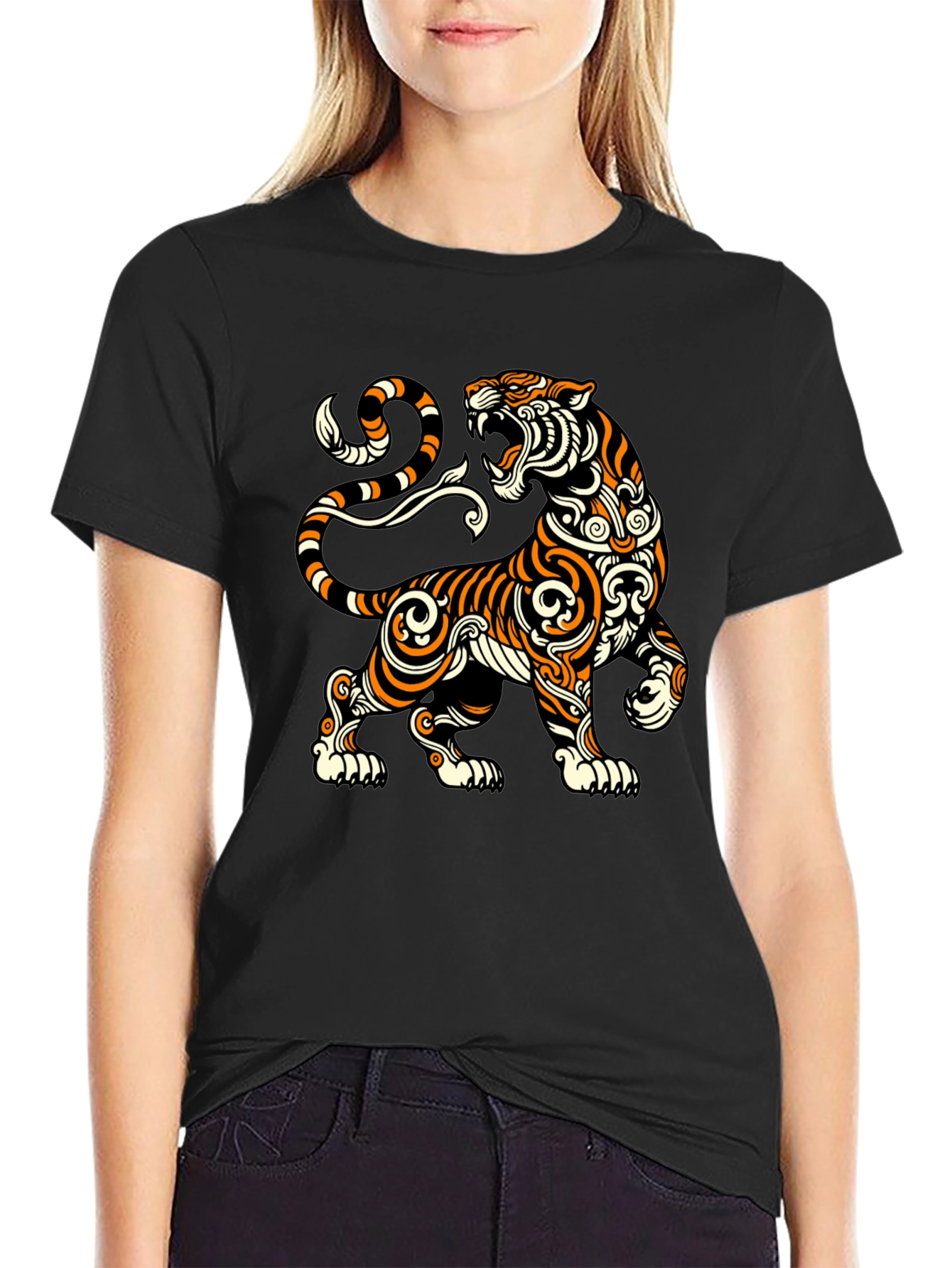 Tiger Graphic T-Shirt - Black