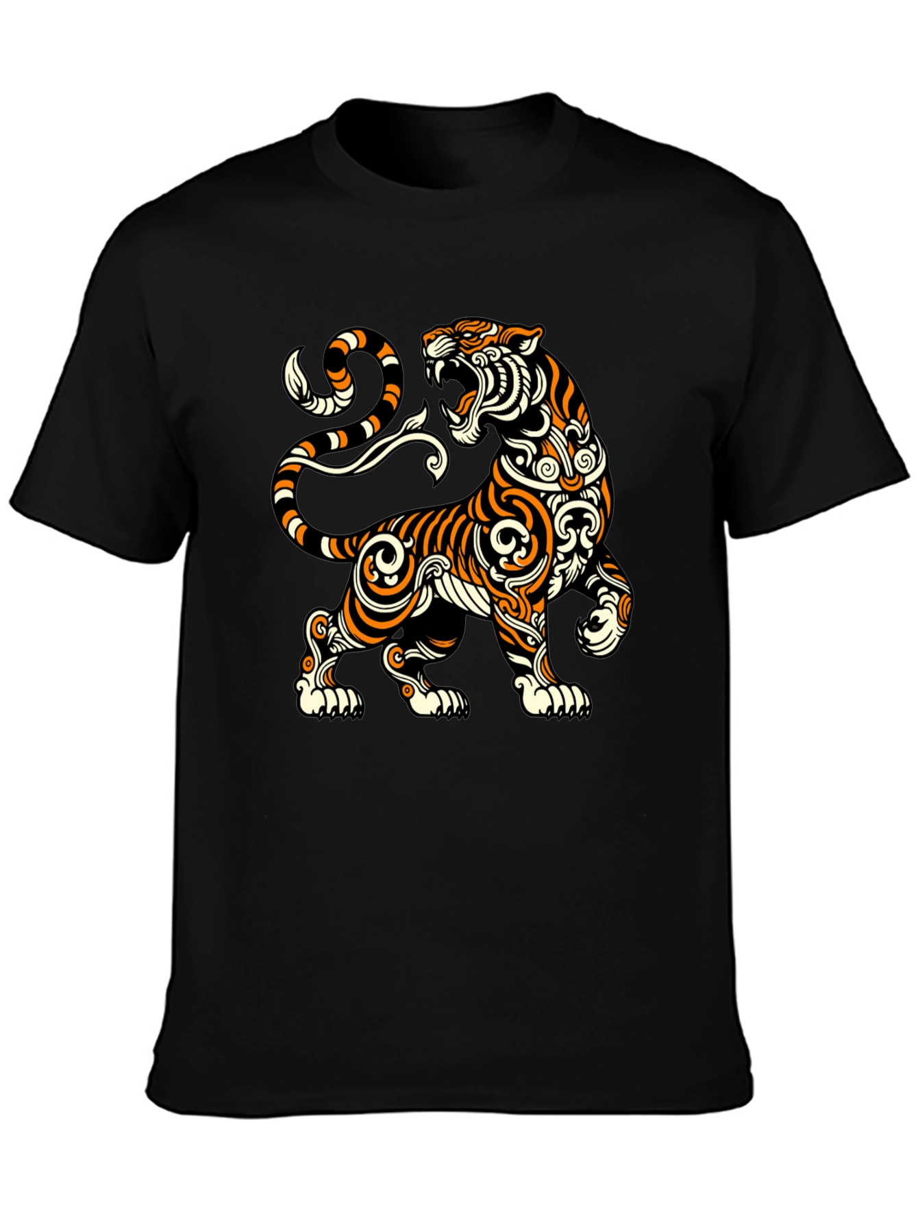 Tiger Graphic T-Shirt - Black