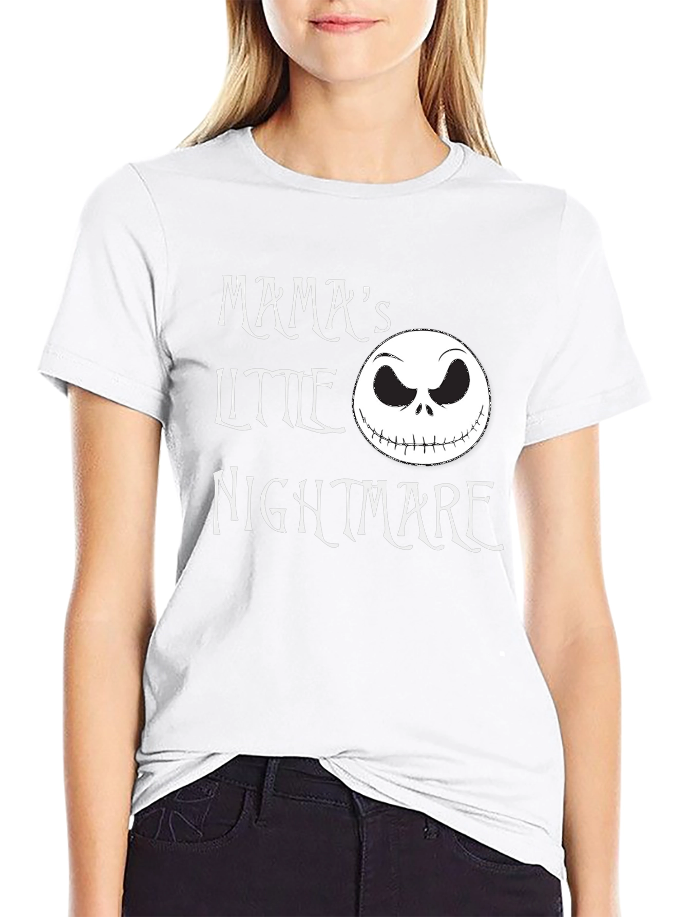 Mamas Little Nightmare Graphic Tee - Black Cotton Shirt