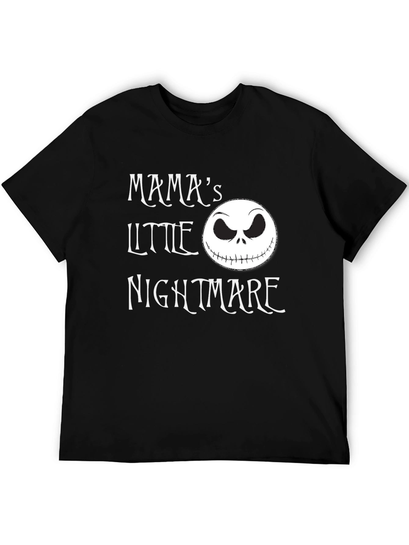 Mamas Little Nightmare Graphic Tee - Black Cotton Shirt