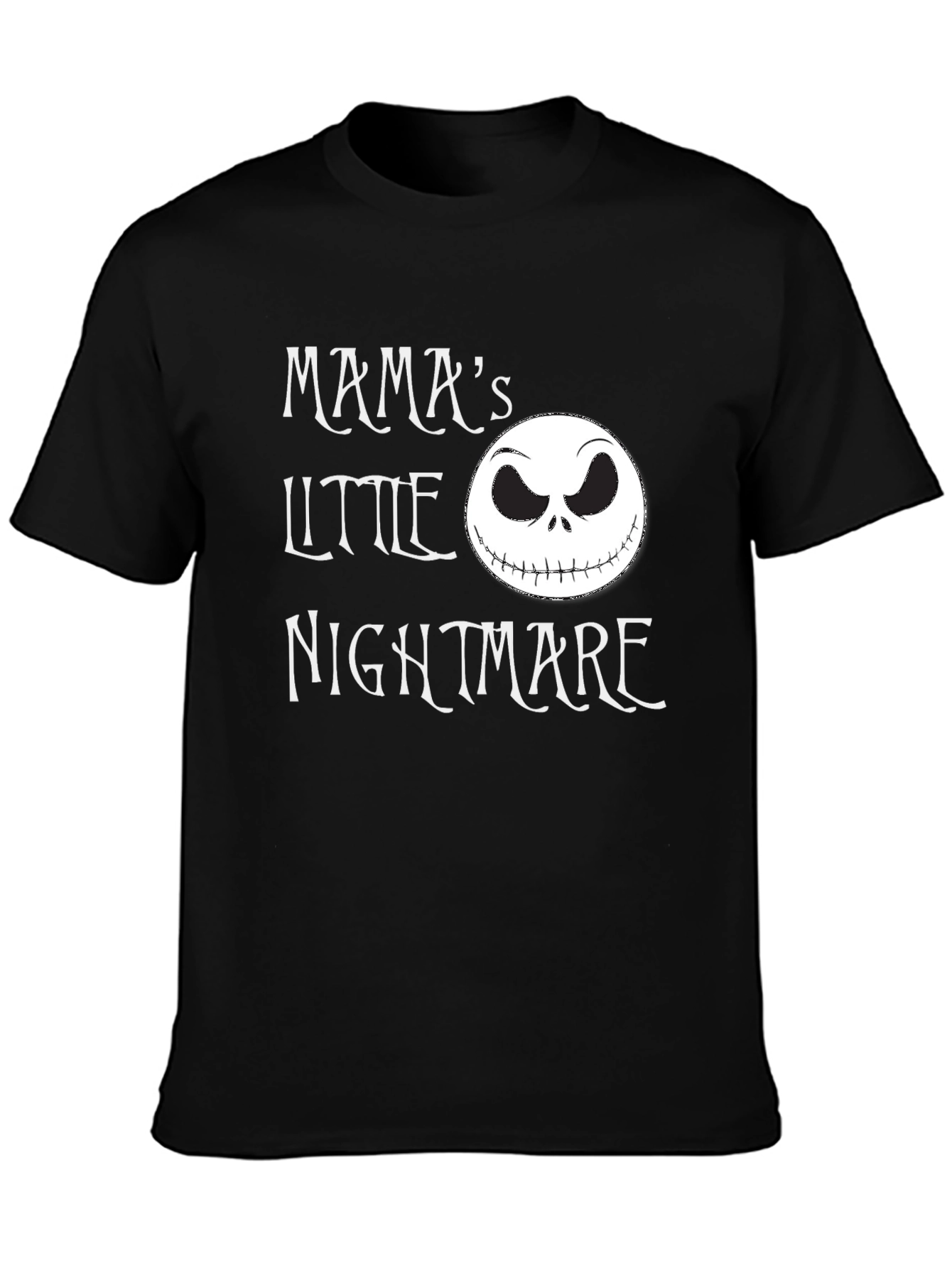 Mamas Little Nightmare Graphic Tee - Black Cotton Shirt
