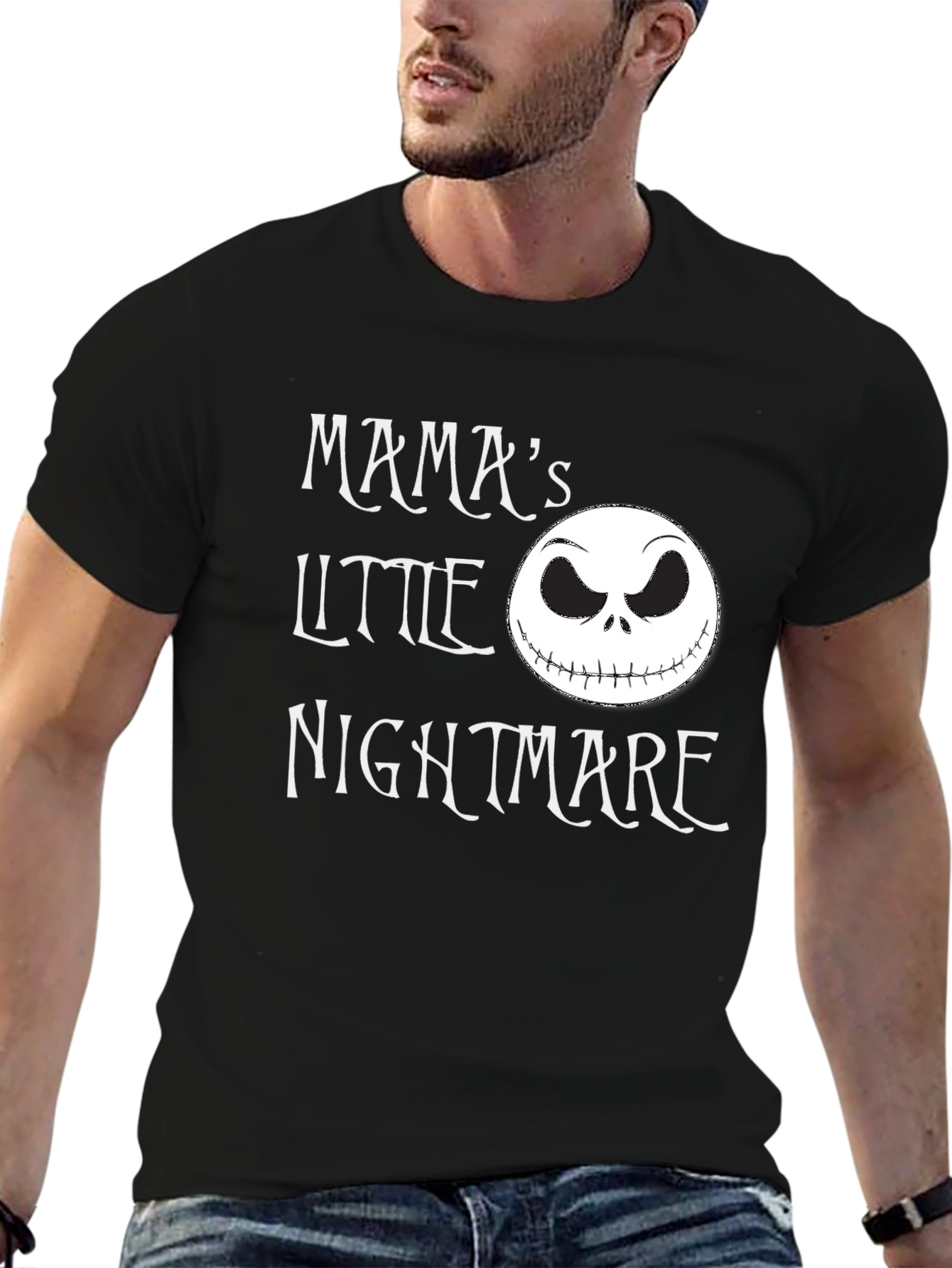 Mamas Little Nightmare Graphic Tee - Black Cotton Shirt