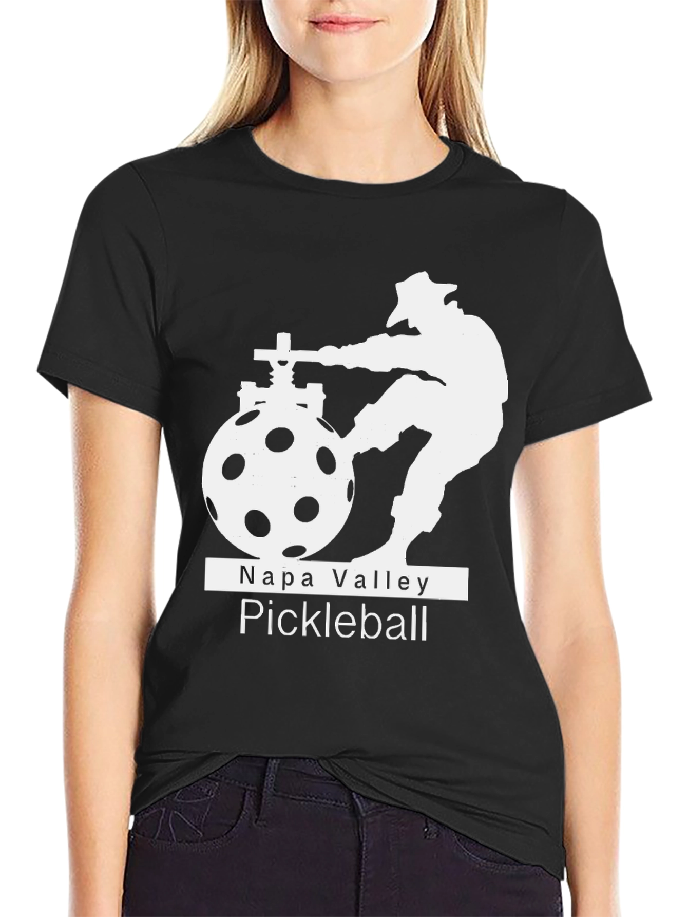 Napa Valley Pickleball Black T-Shirt