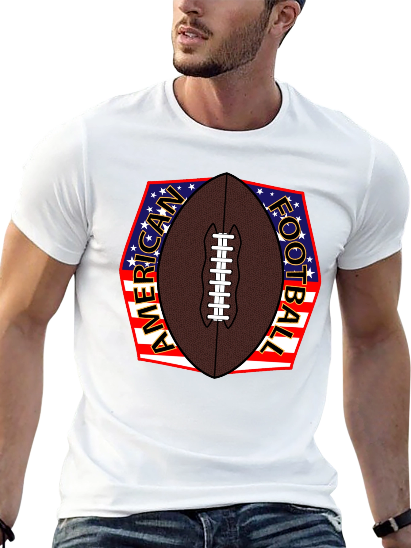 American Football Patriotic T-Shirt