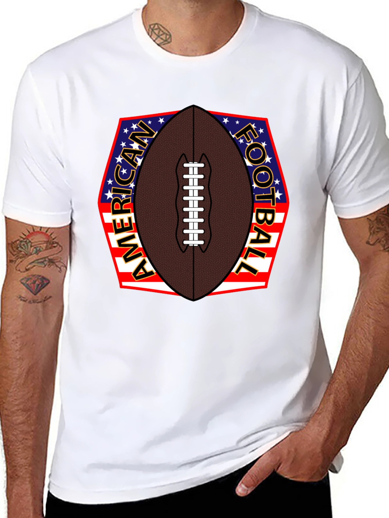 American Football Patriotic T-Shirt