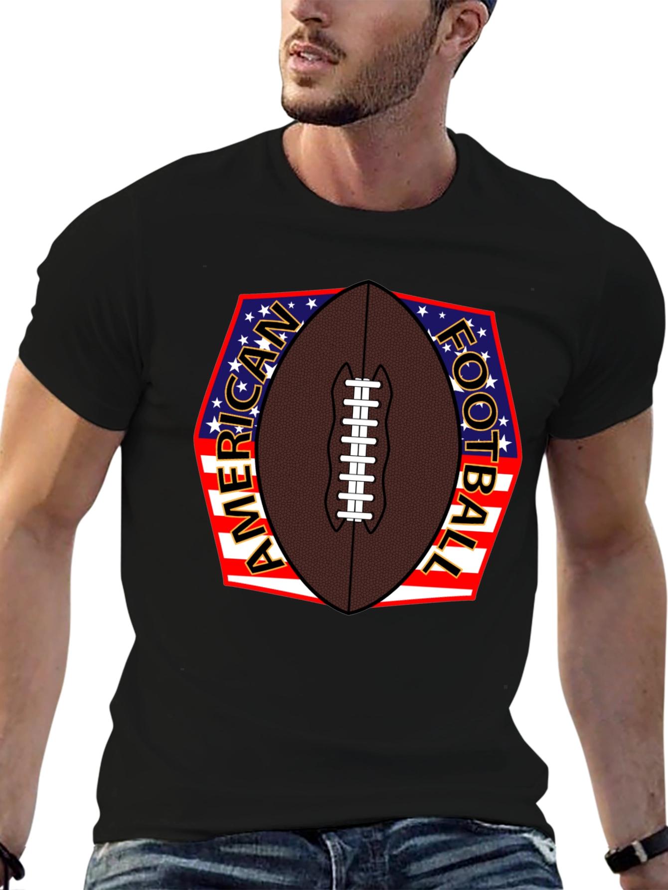 American Football Patriotic T-Shirt