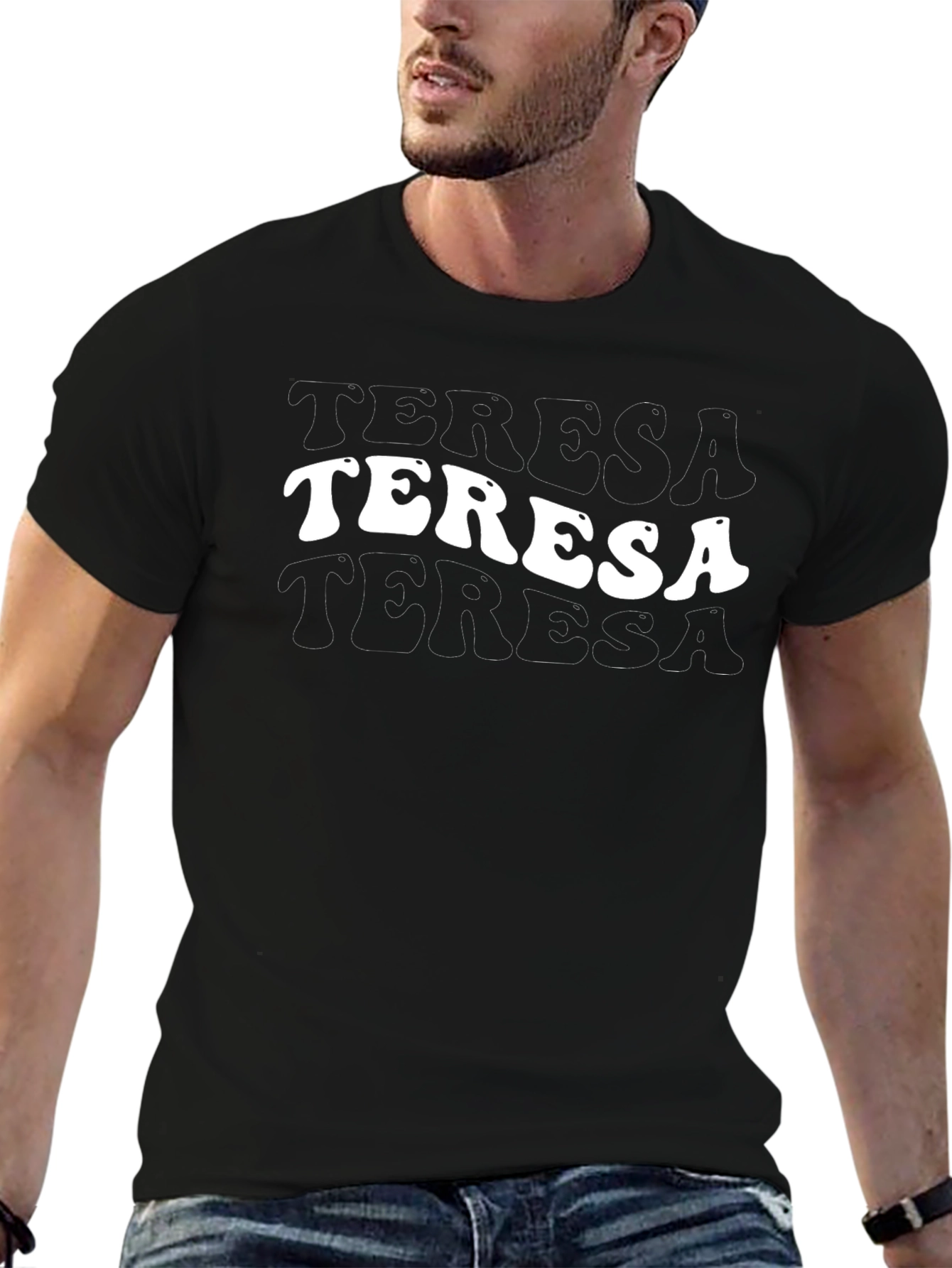 Teresa Retro Graphic Tee - Black