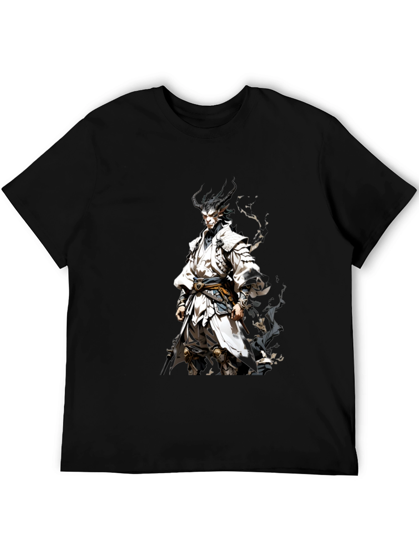 Demon Warrior Graphic Tee - Black