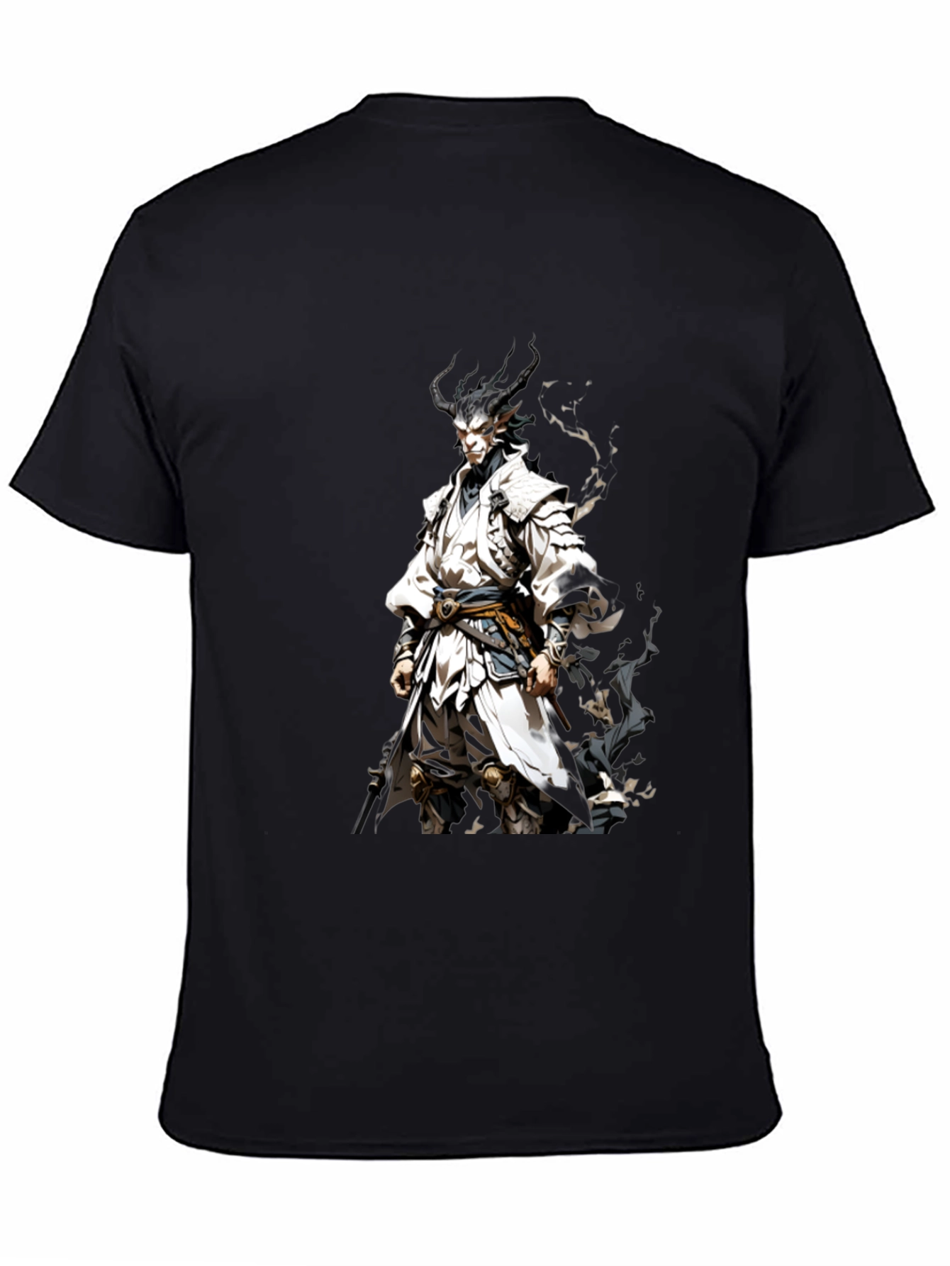 Demon Warrior Graphic Tee - Black