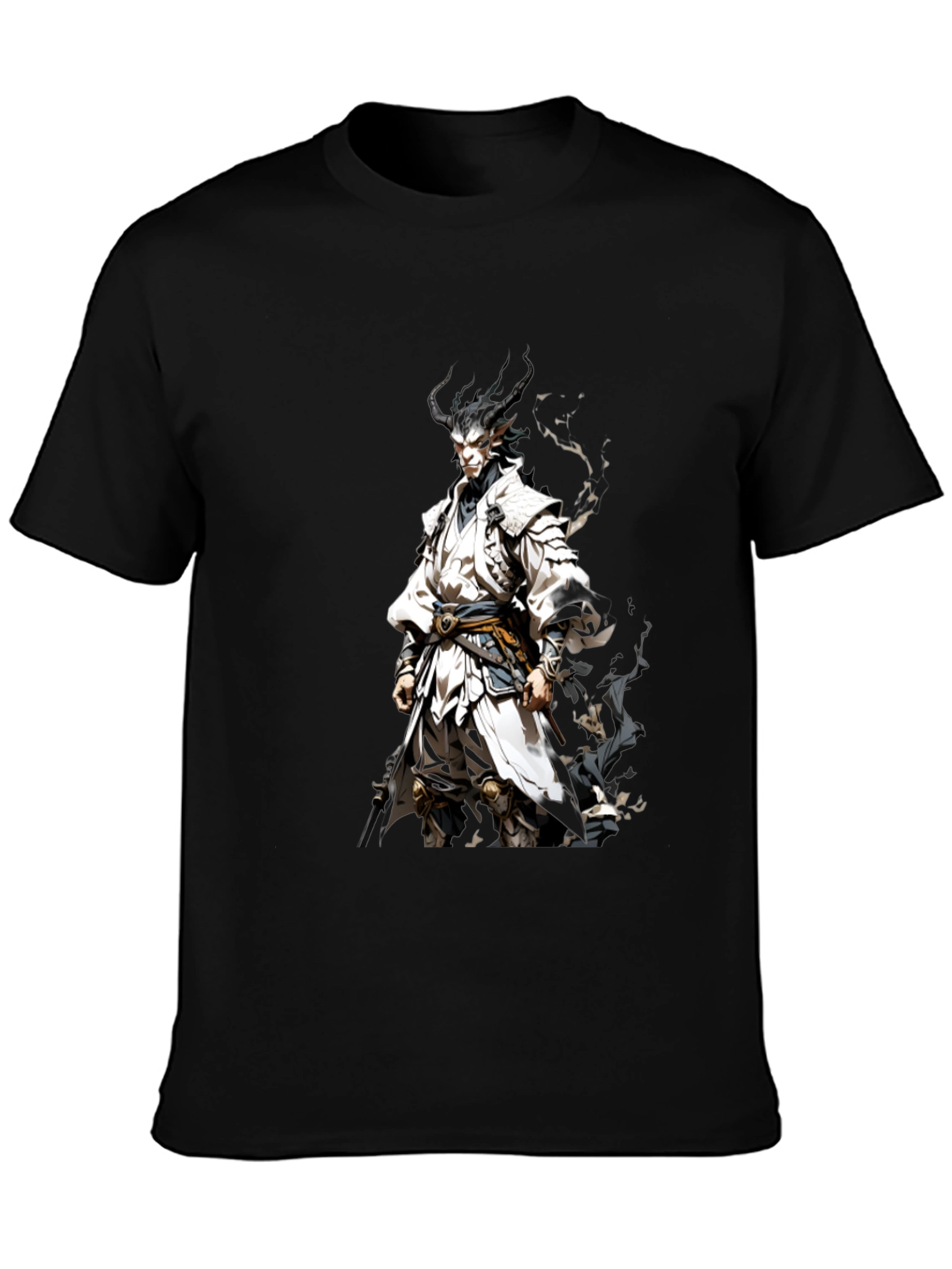 Demon Warrior Graphic Tee - Black