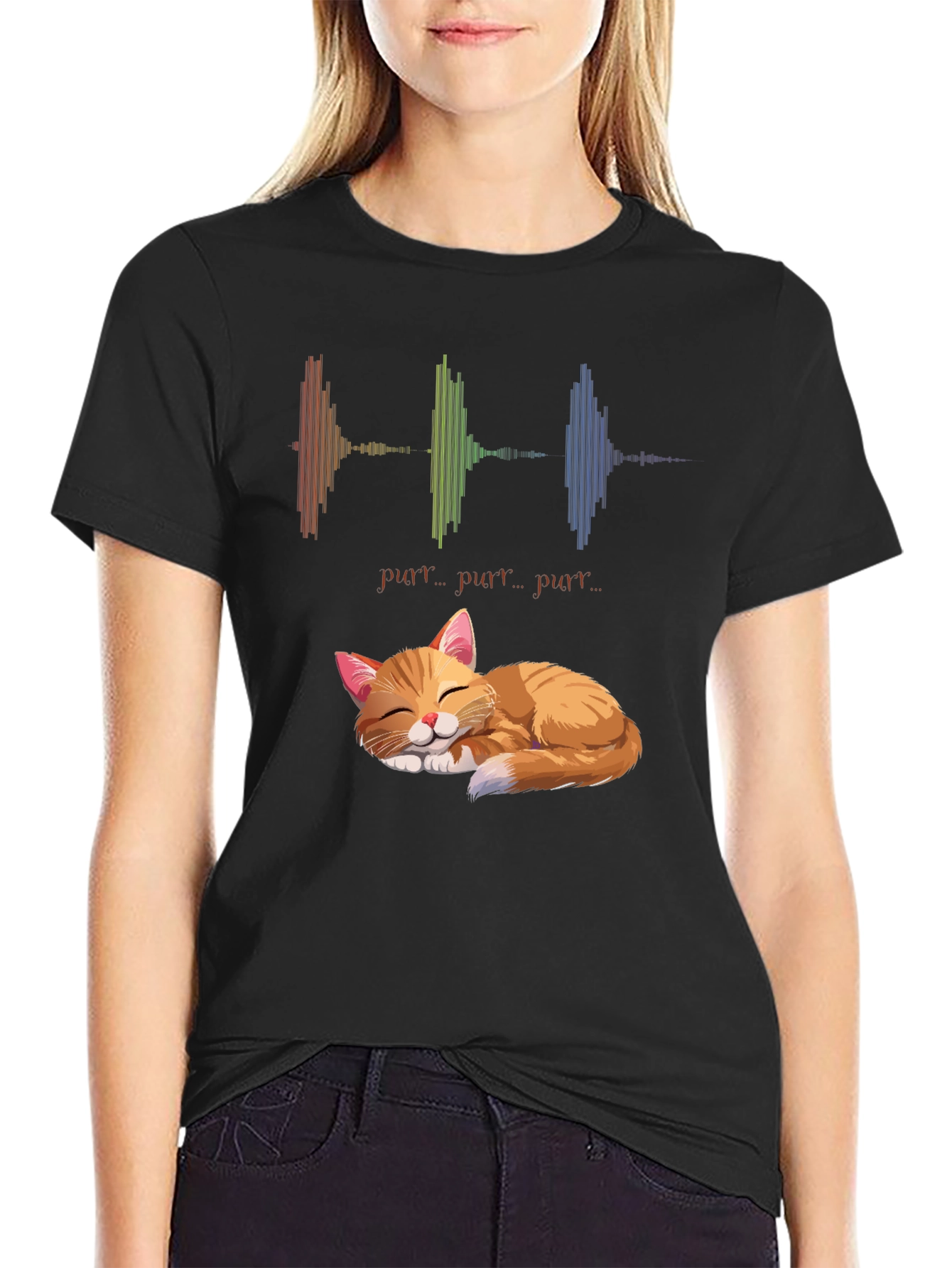 Purrfect Cat Graphic T-Shirt - Soft & Comfortable