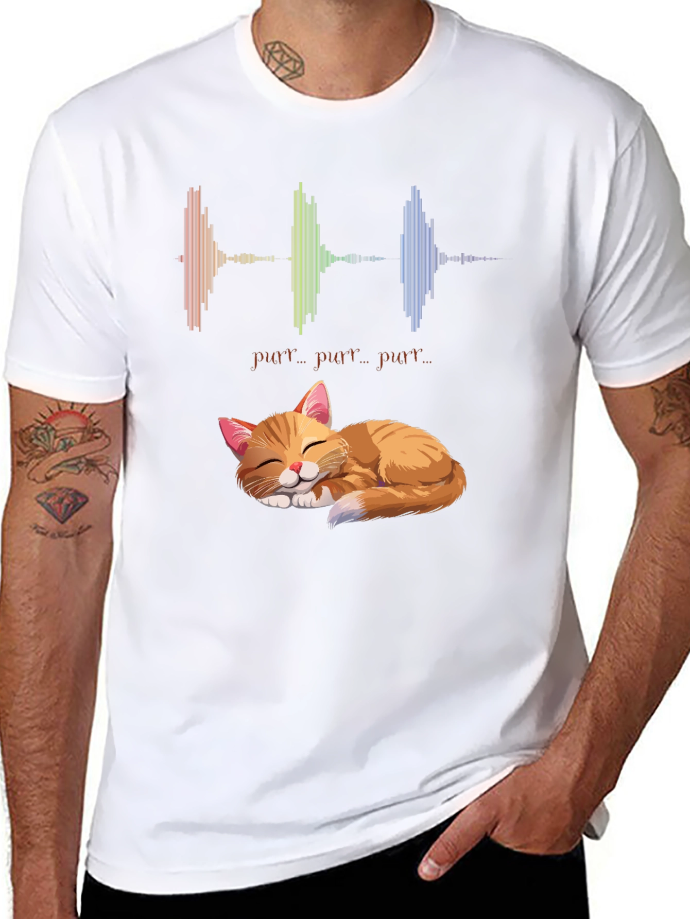 Purrfect Cat Graphic T-Shirt - Soft & Comfortable