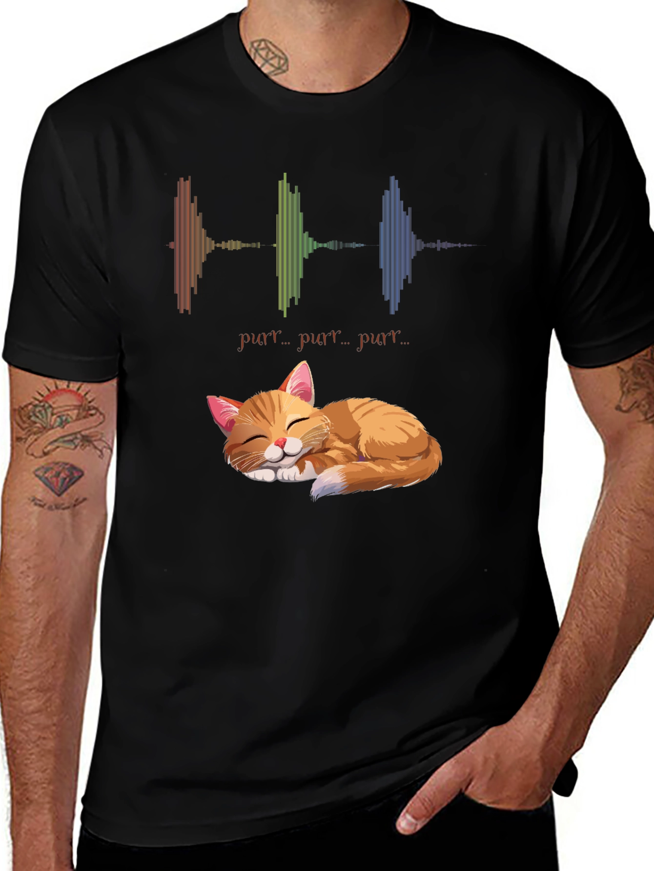 Purrfect Cat Graphic T-Shirt - Soft & Comfortable