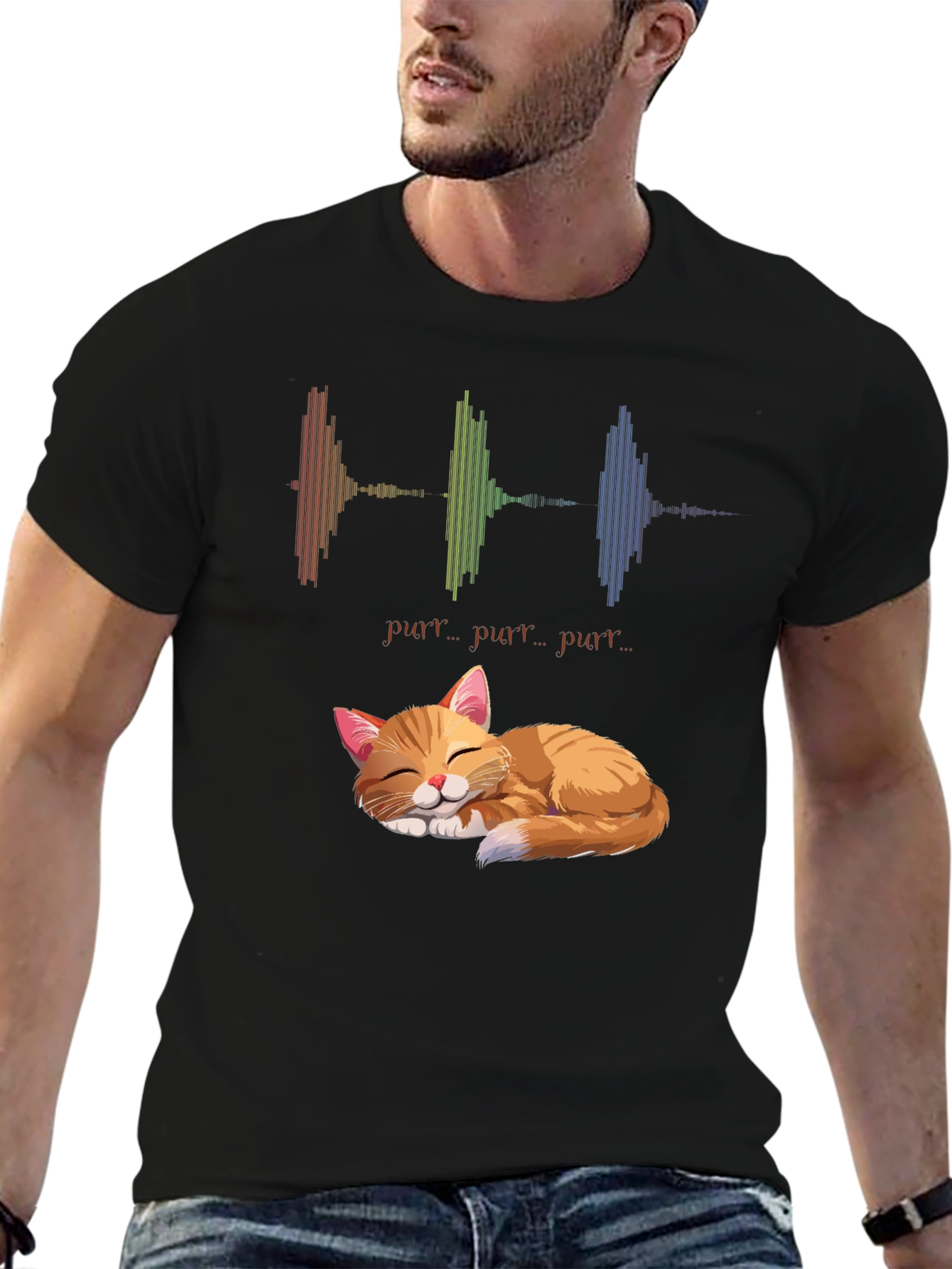 Purrfect Cat Graphic T-Shirt - Soft & Comfortable