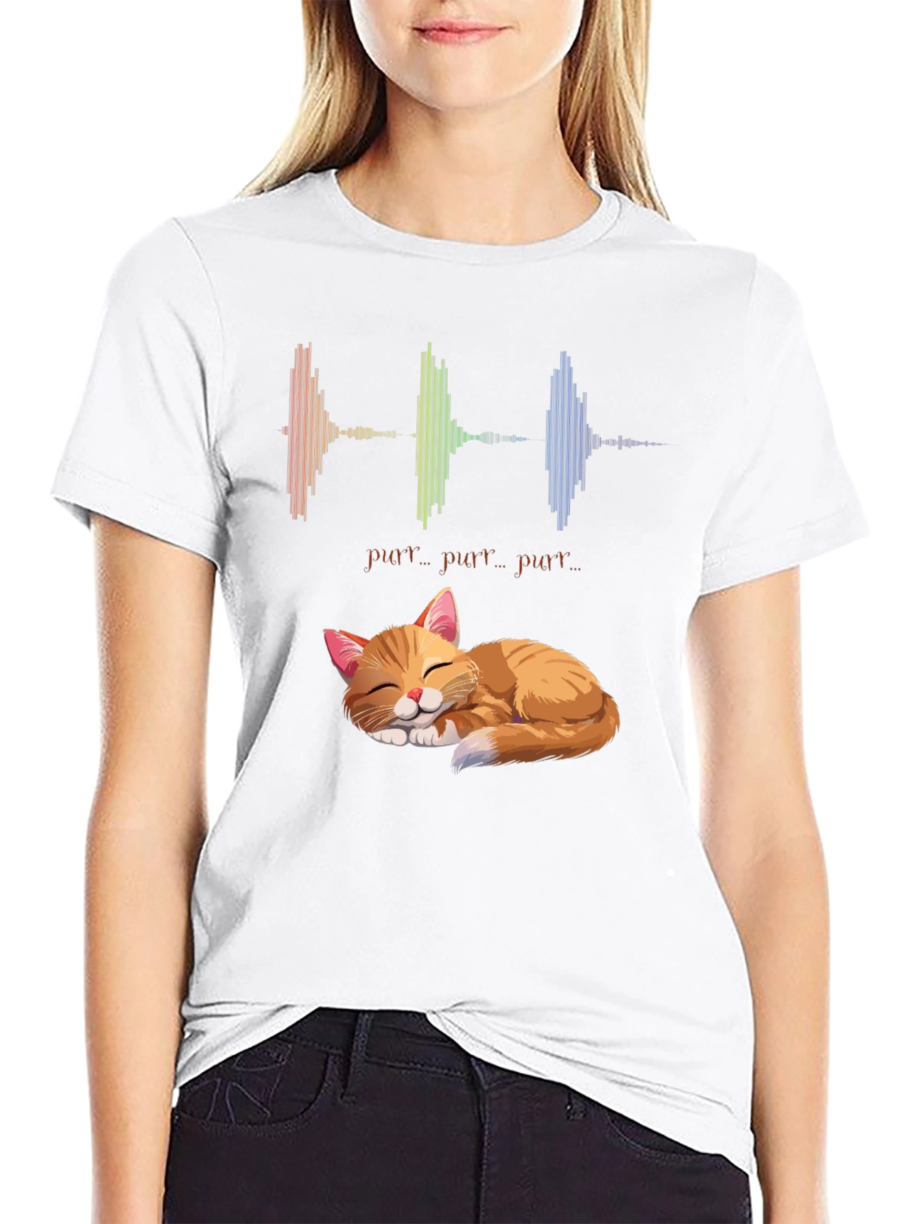 Purrfect Cat Graphic T-Shirt - Soft & Comfortable