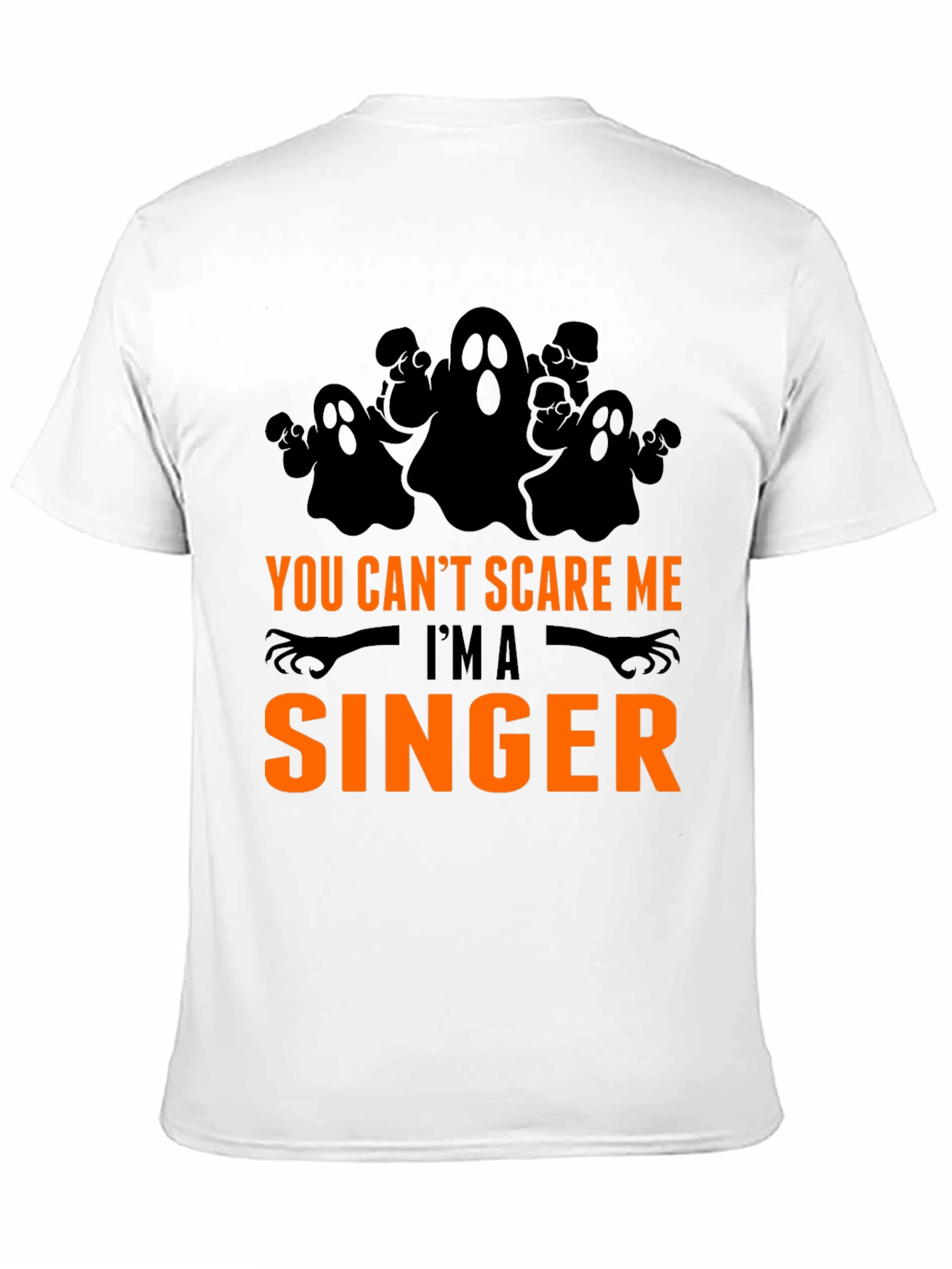 Funny Halloween Singer T-Shirt - You Cant Scare Me