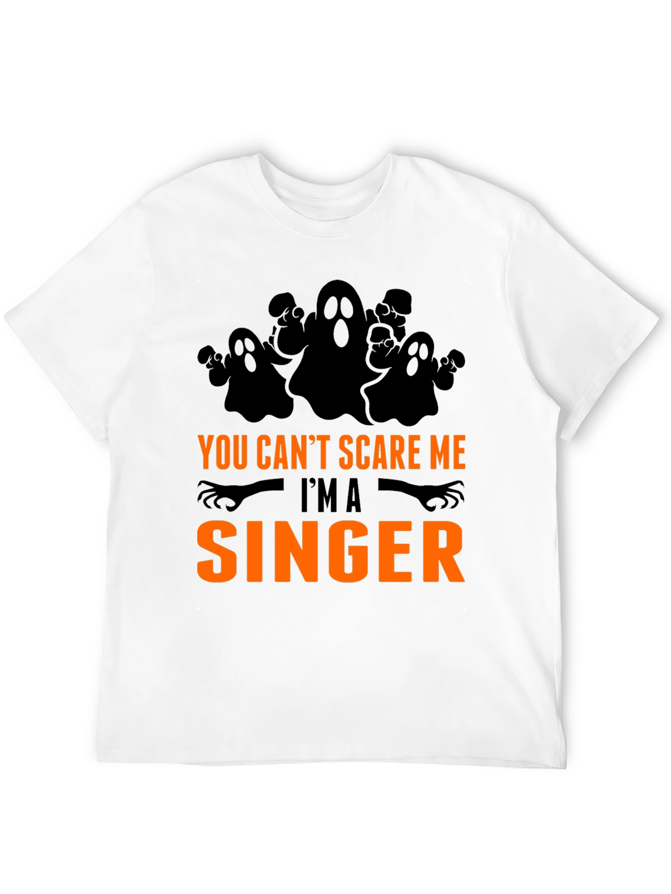 Funny Halloween Singer T-Shirt - You Cant Scare Me