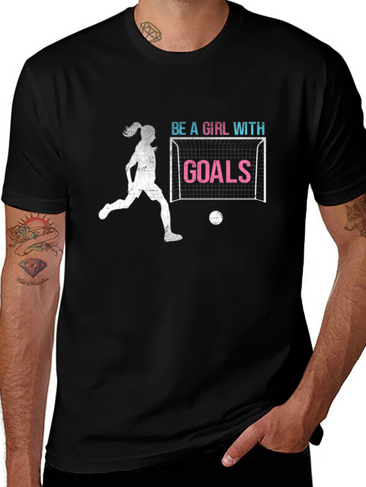 Girl with Goals Soccer Graphic Tee