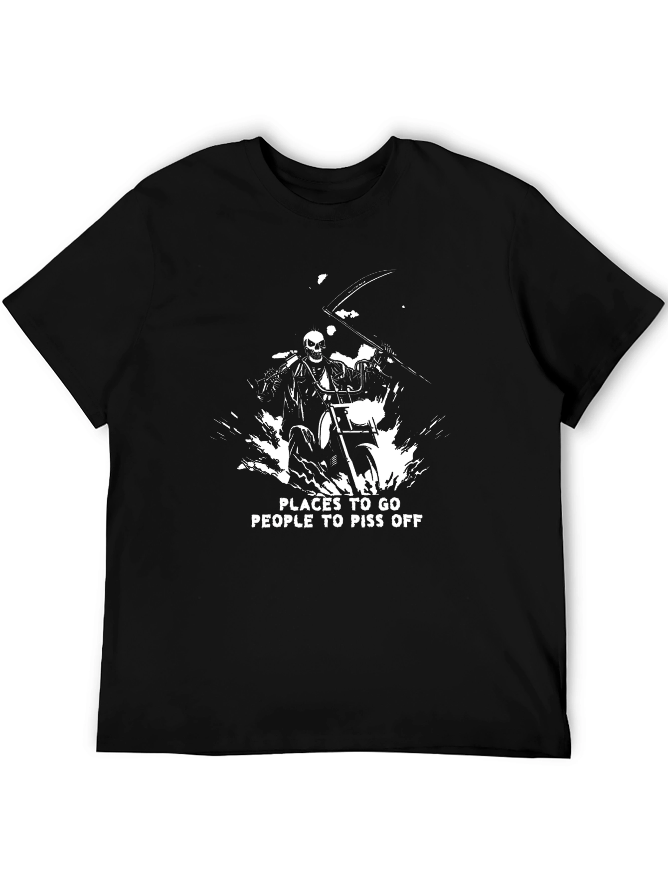 Grim Rider Graphic Tee - Places to Piss Off