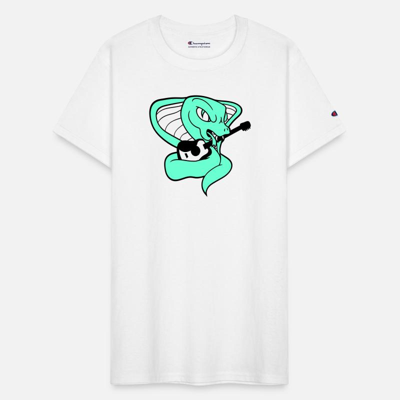 Evil Snake Cobra Playing Guitar Heavy Metal Music