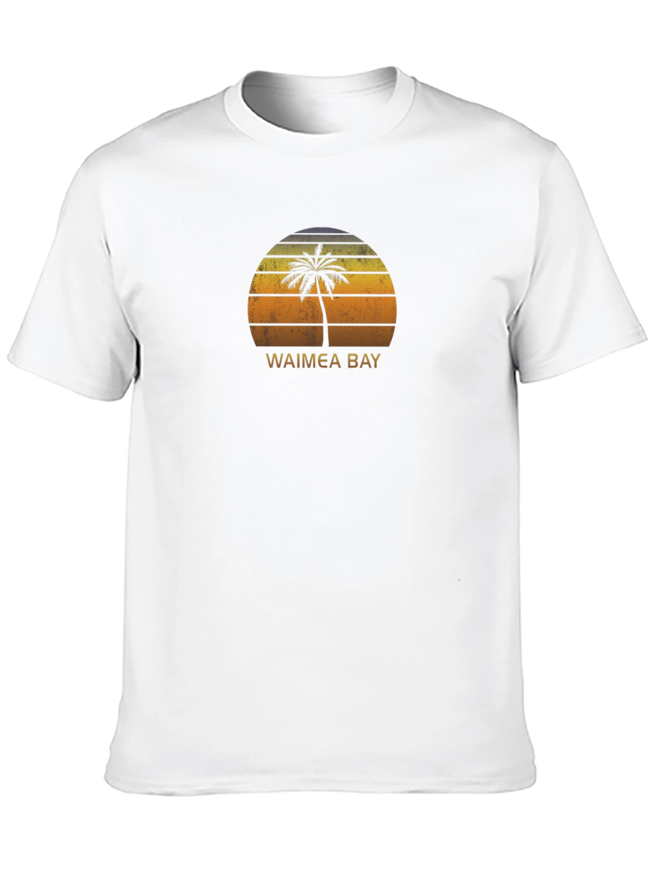 Waimea Bay Palm Tree Sunset T-Shirt