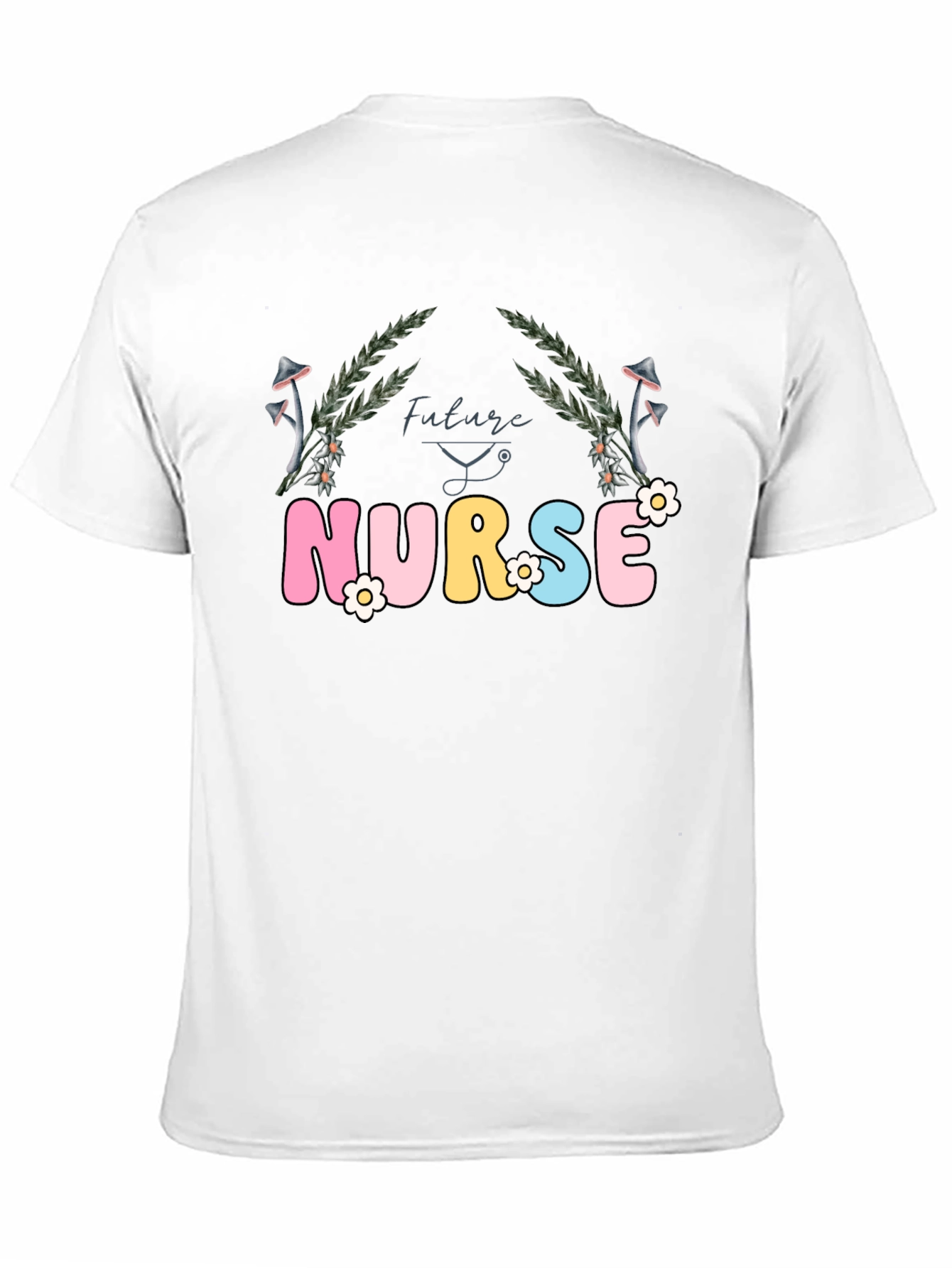 Future Nurse T-Shirt - Floral Design