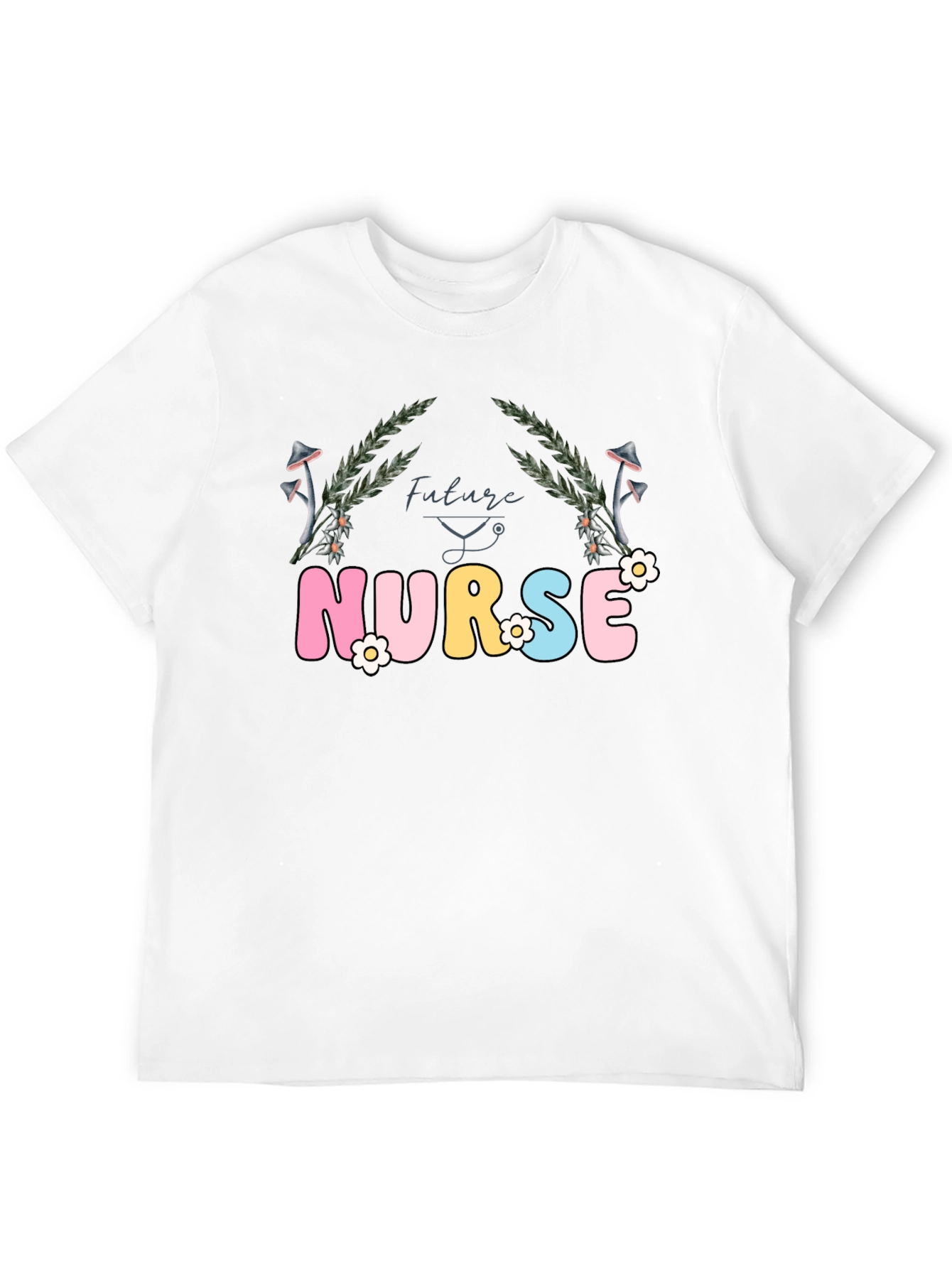 Future Nurse T-Shirt - Floral Design
