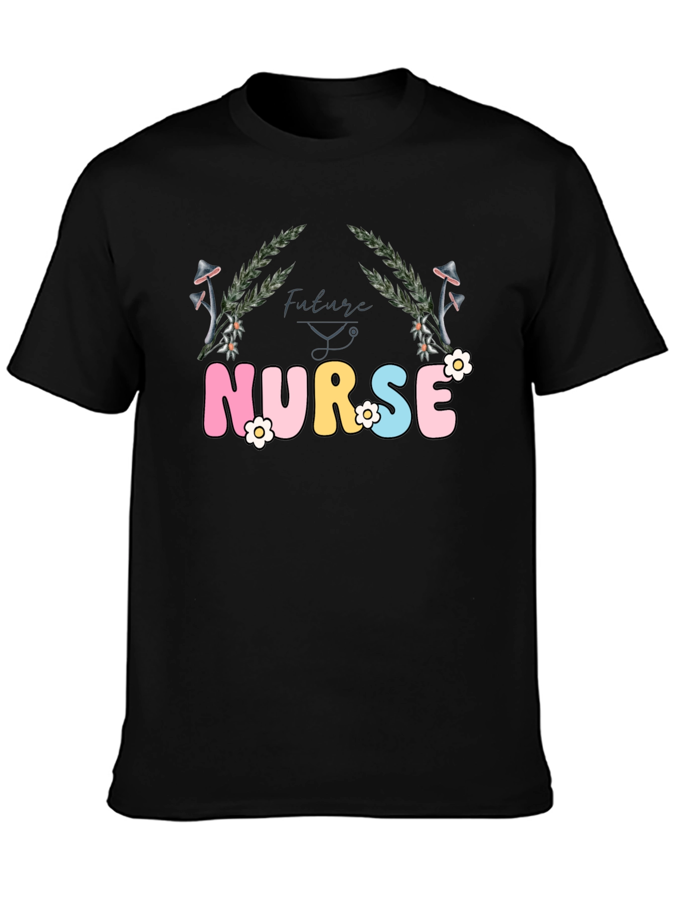 Future Nurse T-Shirt - Floral Design