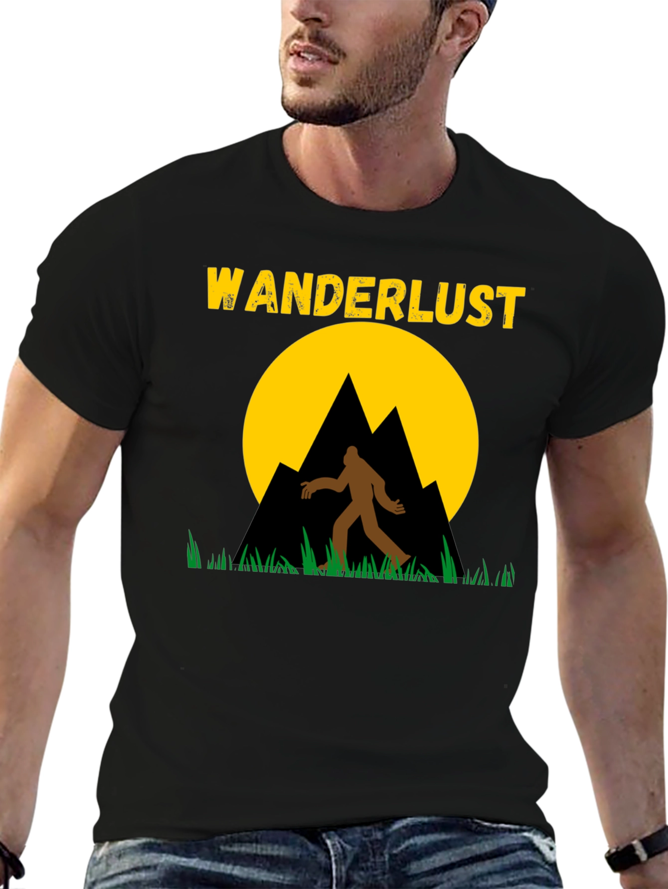 Wanderlust Bigfoot Graphic Tee - Adventure Awaits!