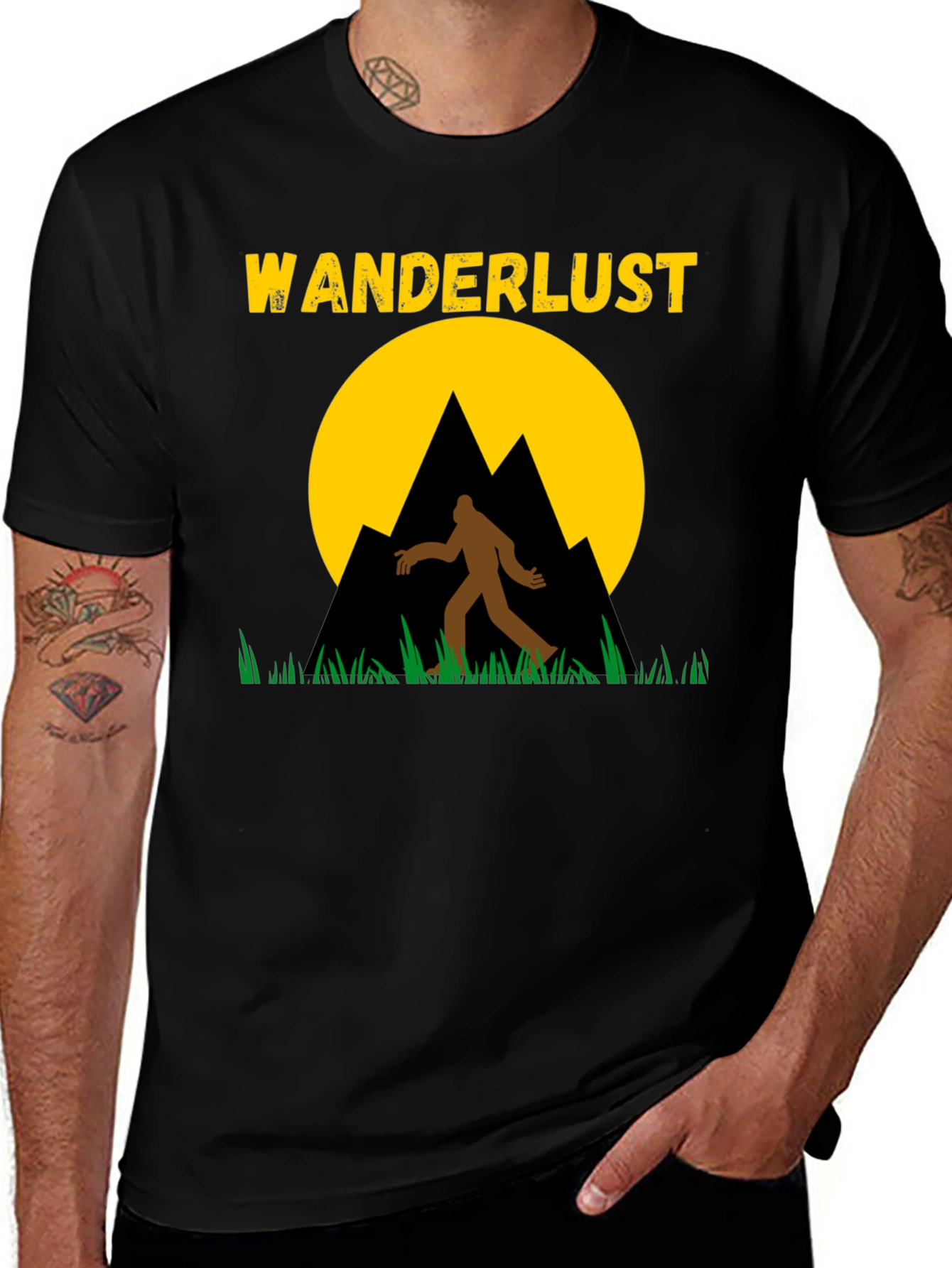 Wanderlust Bigfoot Graphic Tee - Adventure Awaits!