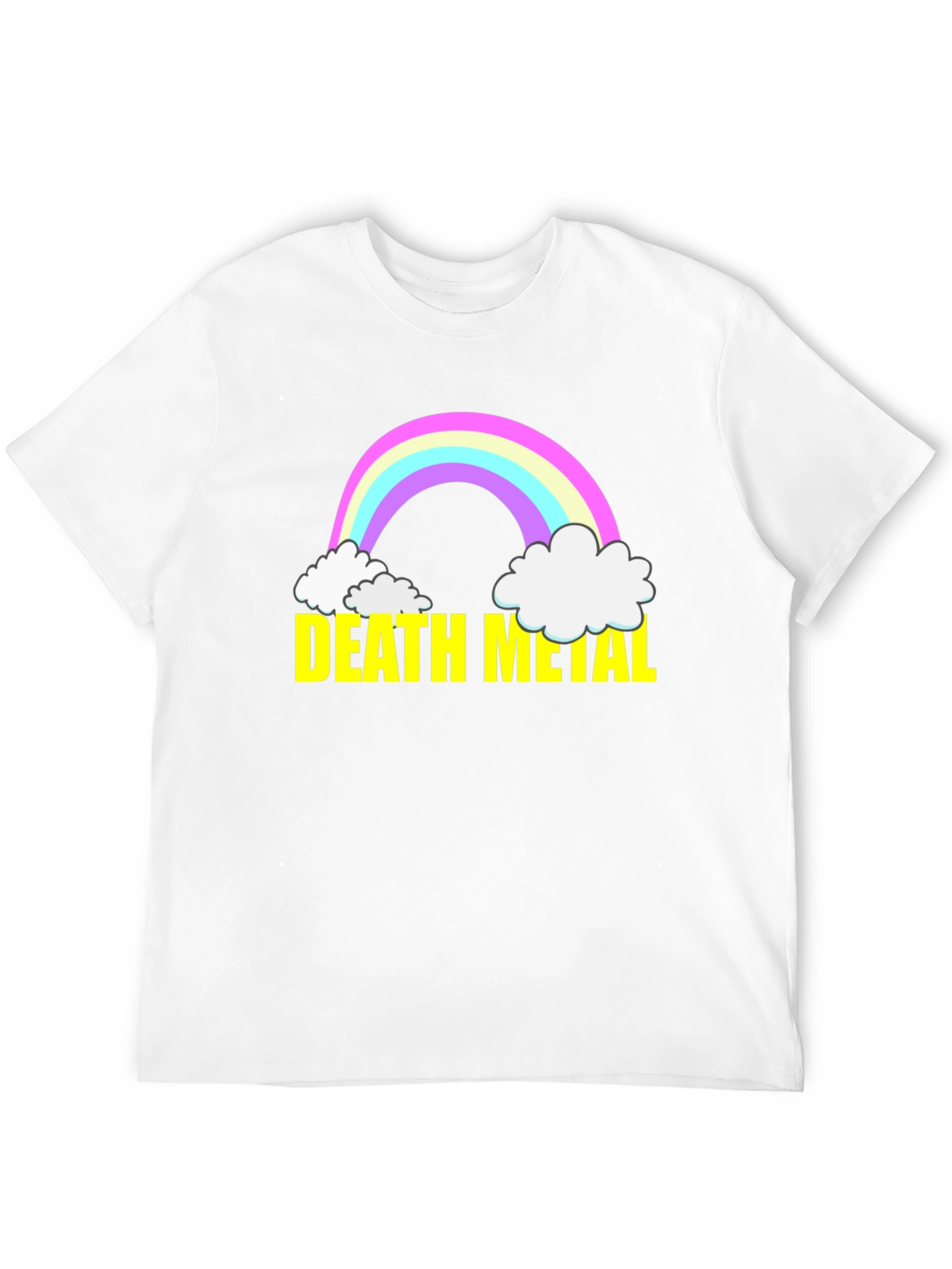 Death Metal Rainbow T-Shirt - Black Cotton Tee
