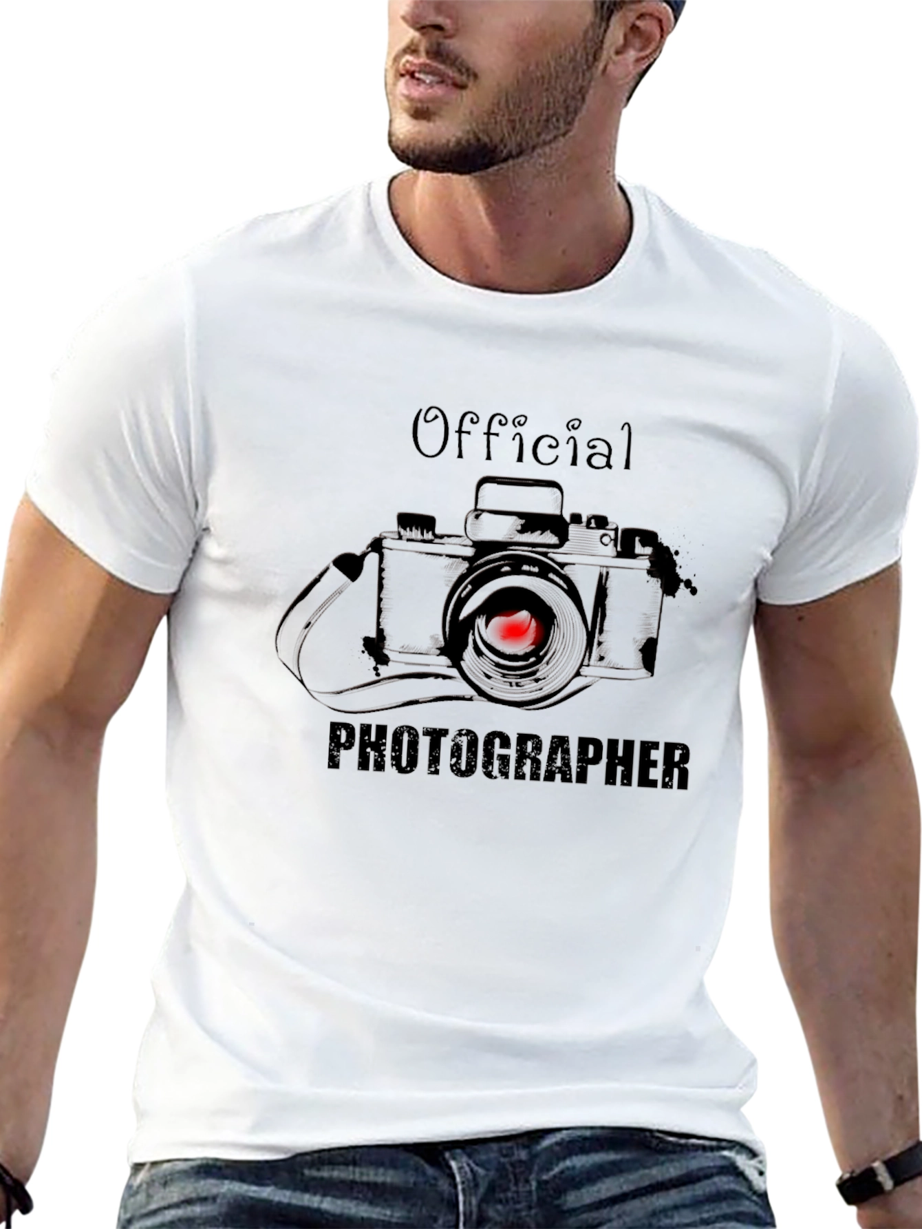 Official Photographer Graphic T-Shirt - Black