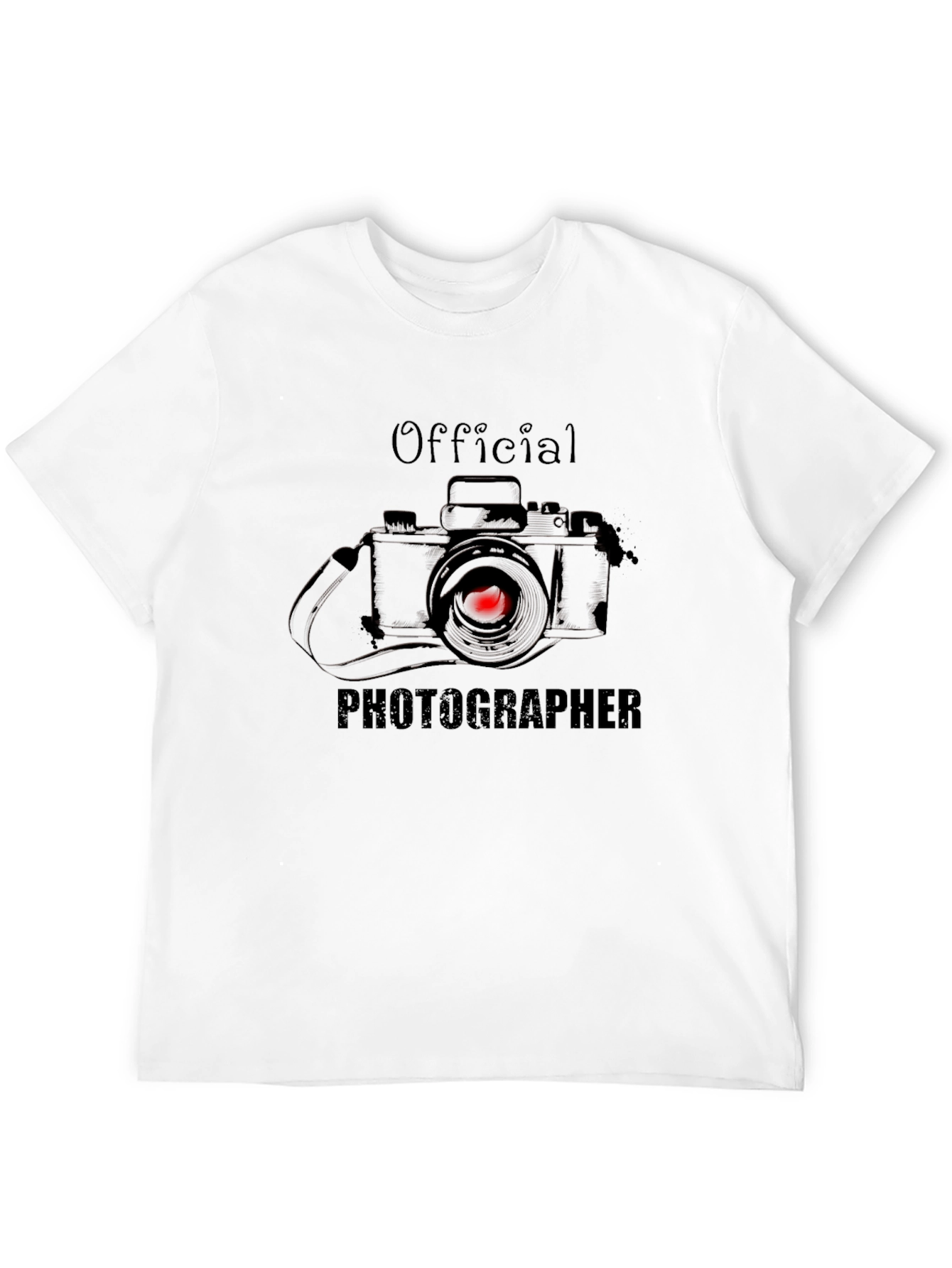 Official Photographer Graphic T-Shirt - Black