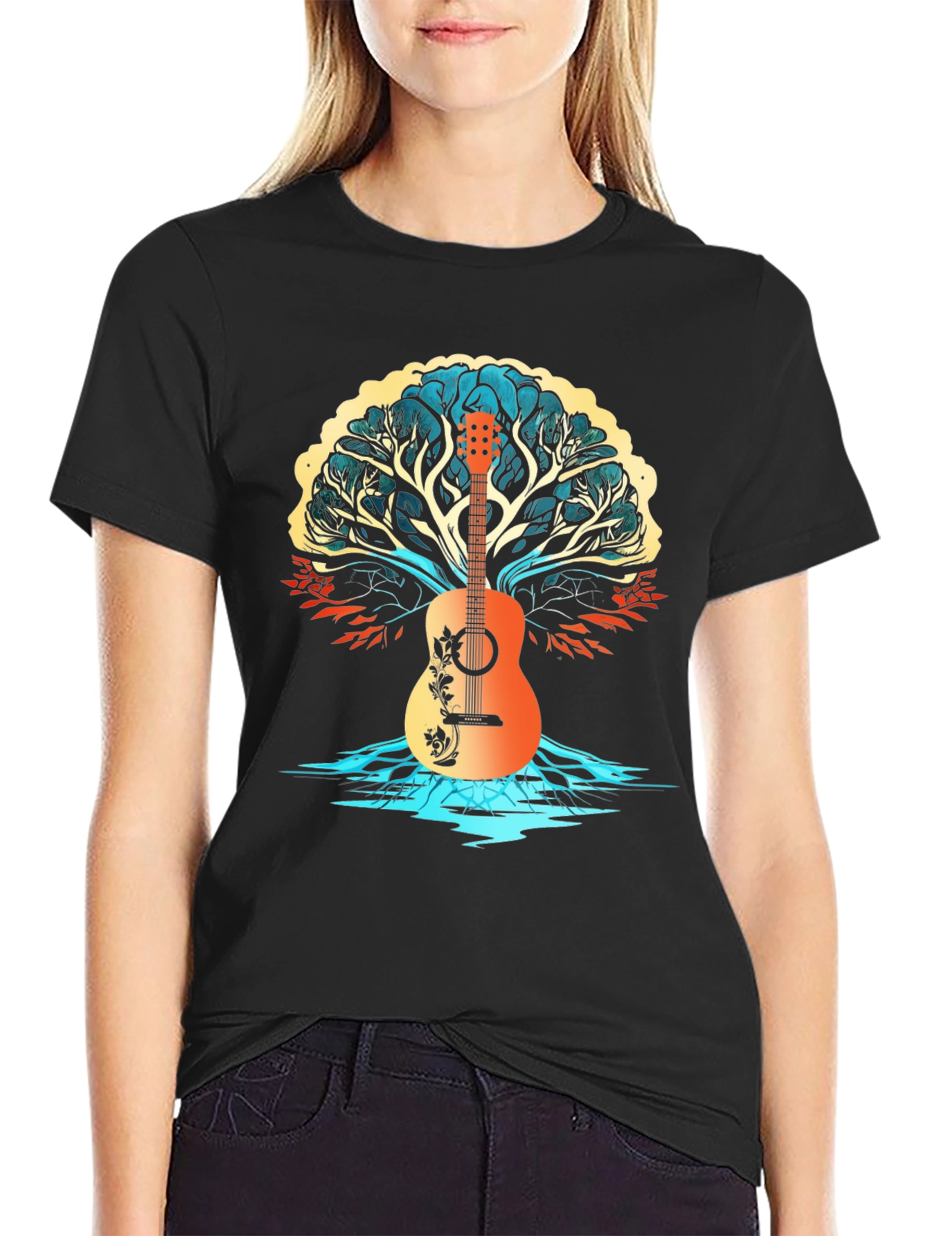 Guitar Tree Graphic T-Shirt