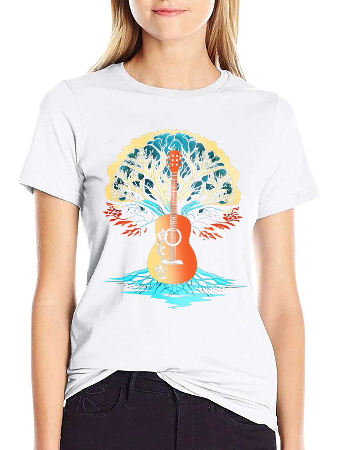 Guitar Tree Graphic T-Shirt