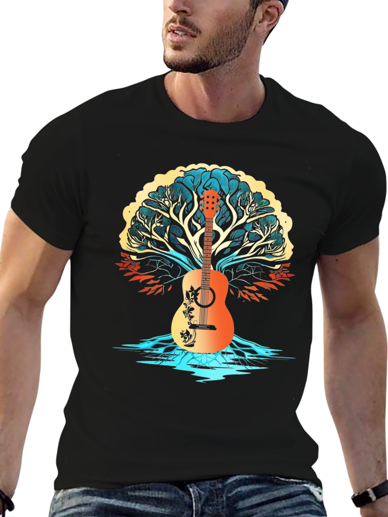 Guitar Tree Graphic T-Shirt