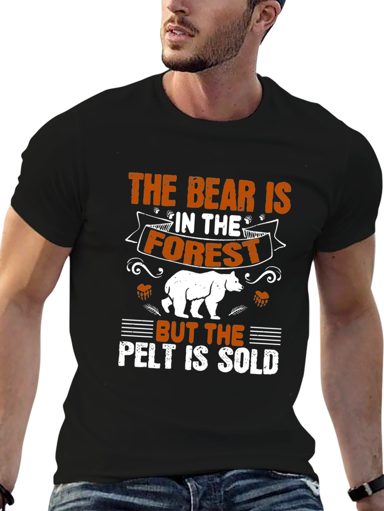 Bear in Forest Novelty T-Shirt