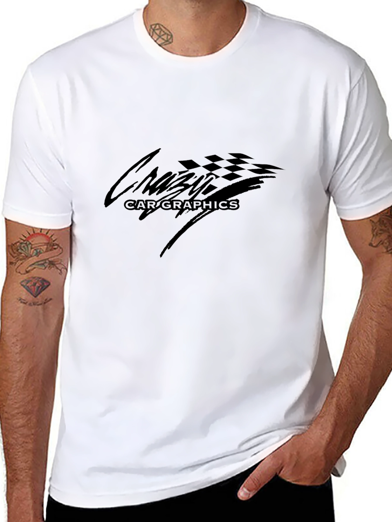 Cruise Car Graphics Black T-Shirt