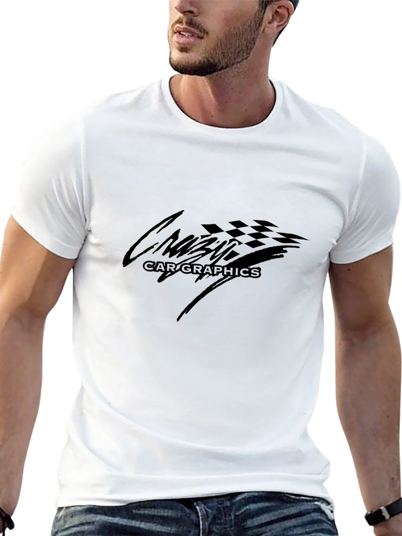 Cruise Car Graphics Black T-Shirt