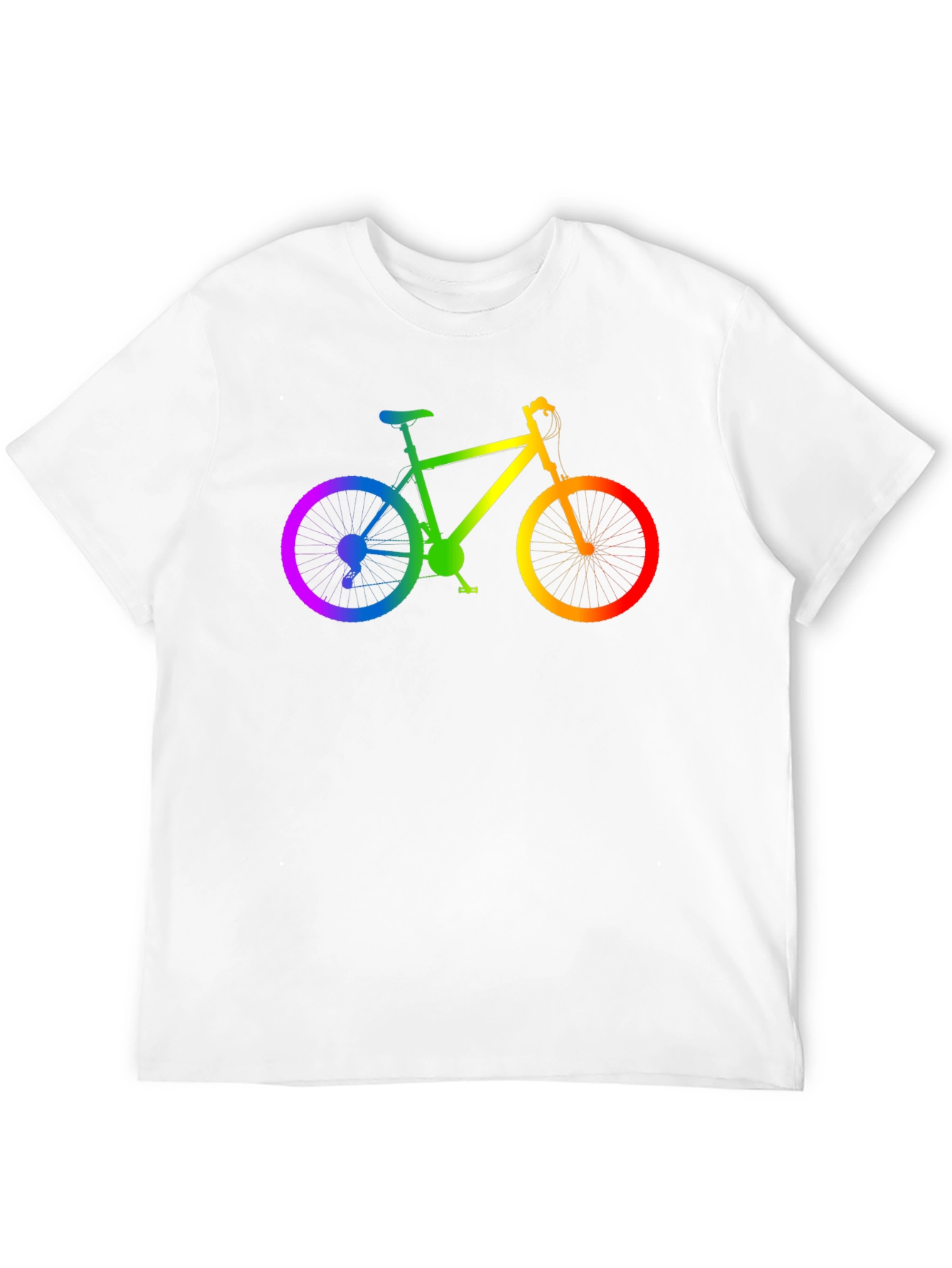 Rainbow Bike Graphic T-Shirt
