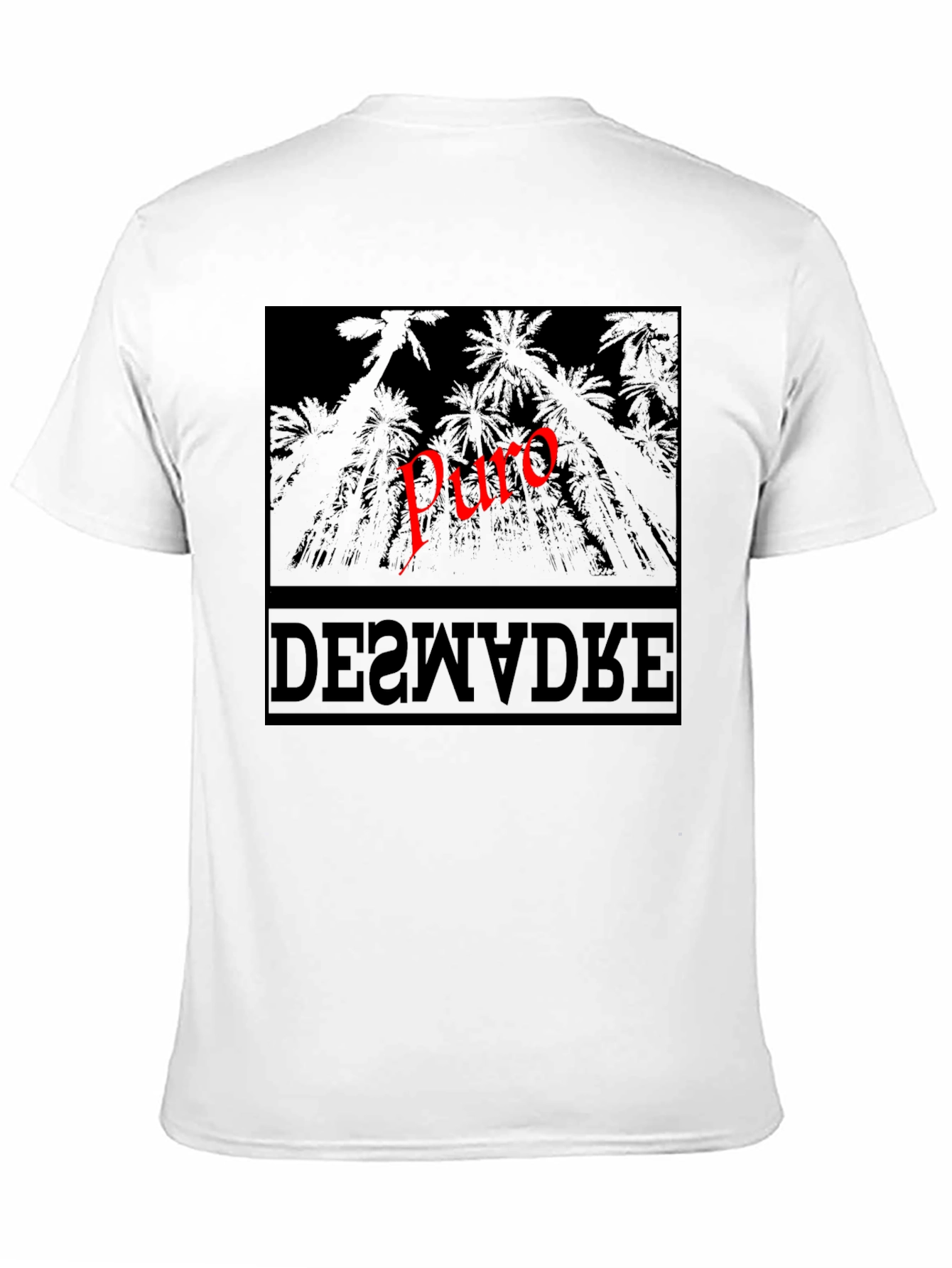 Puro Palm Tree Graphic T-Shirt - Black