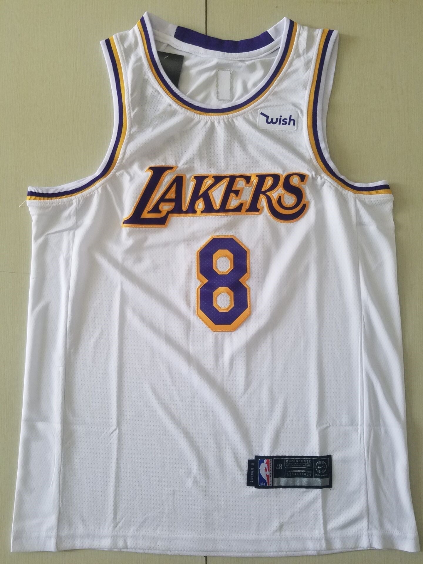 Men's Los Angeles Lakers Kobe Bryant #8 White Swingman Player Jerseys