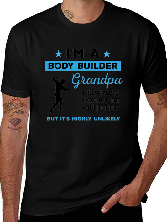 Bodybuilder Grandpa T-Shirt - Funny Gift for Weightlifters