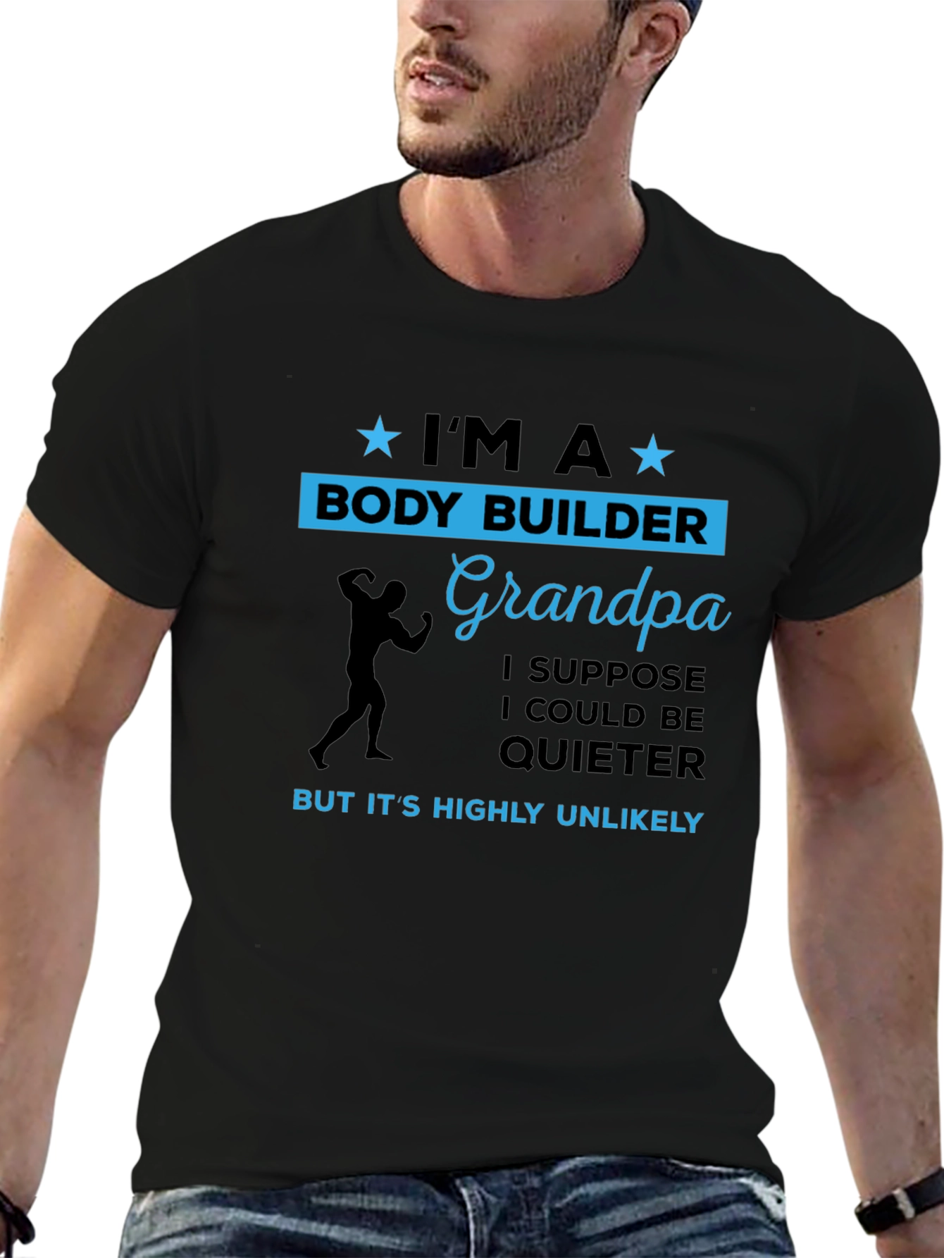 Bodybuilder Grandpa T-Shirt - Funny Gift for Weightlifters