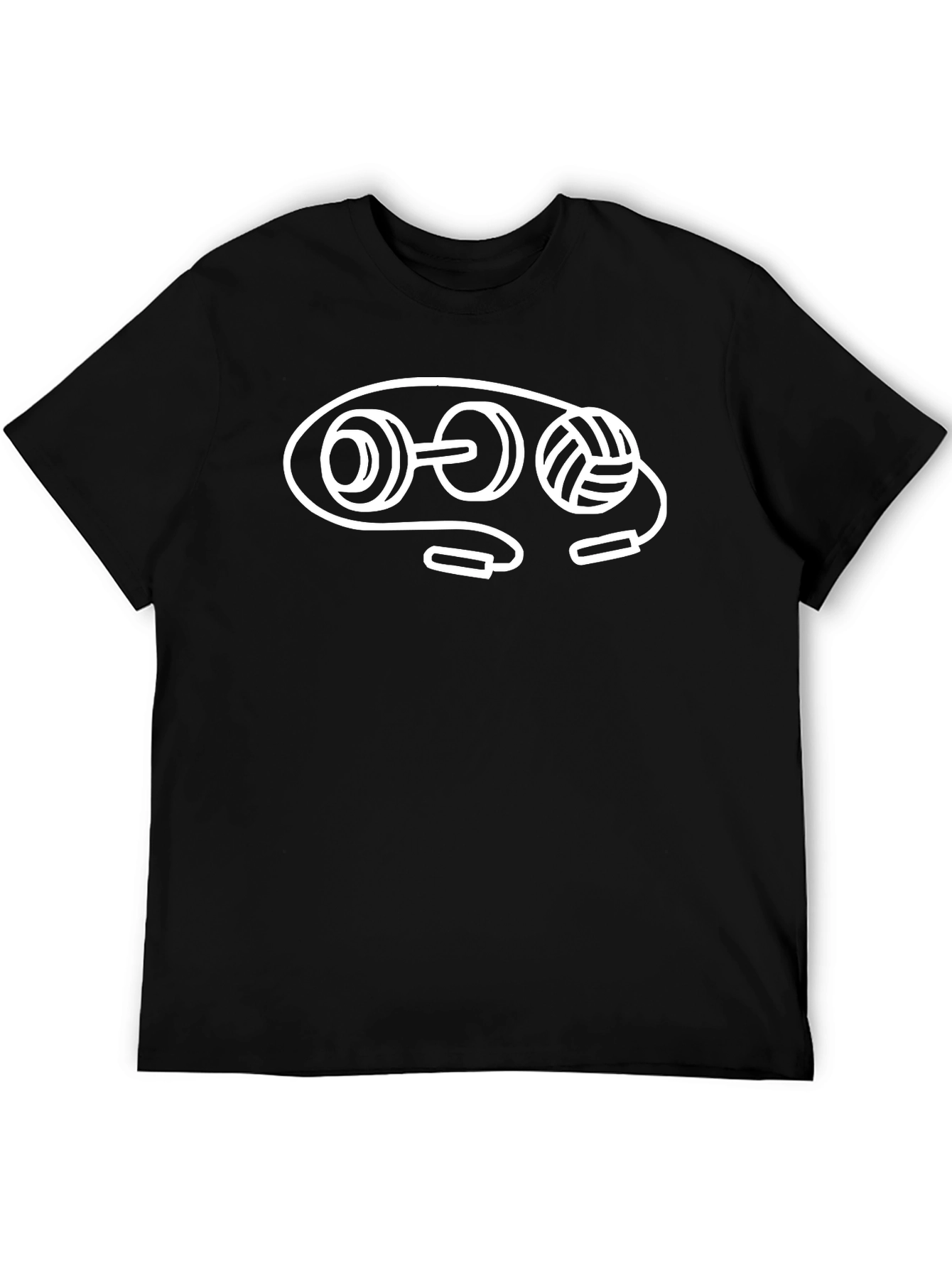 Fitness Icon Black T-Shirt for Active Lifestyle