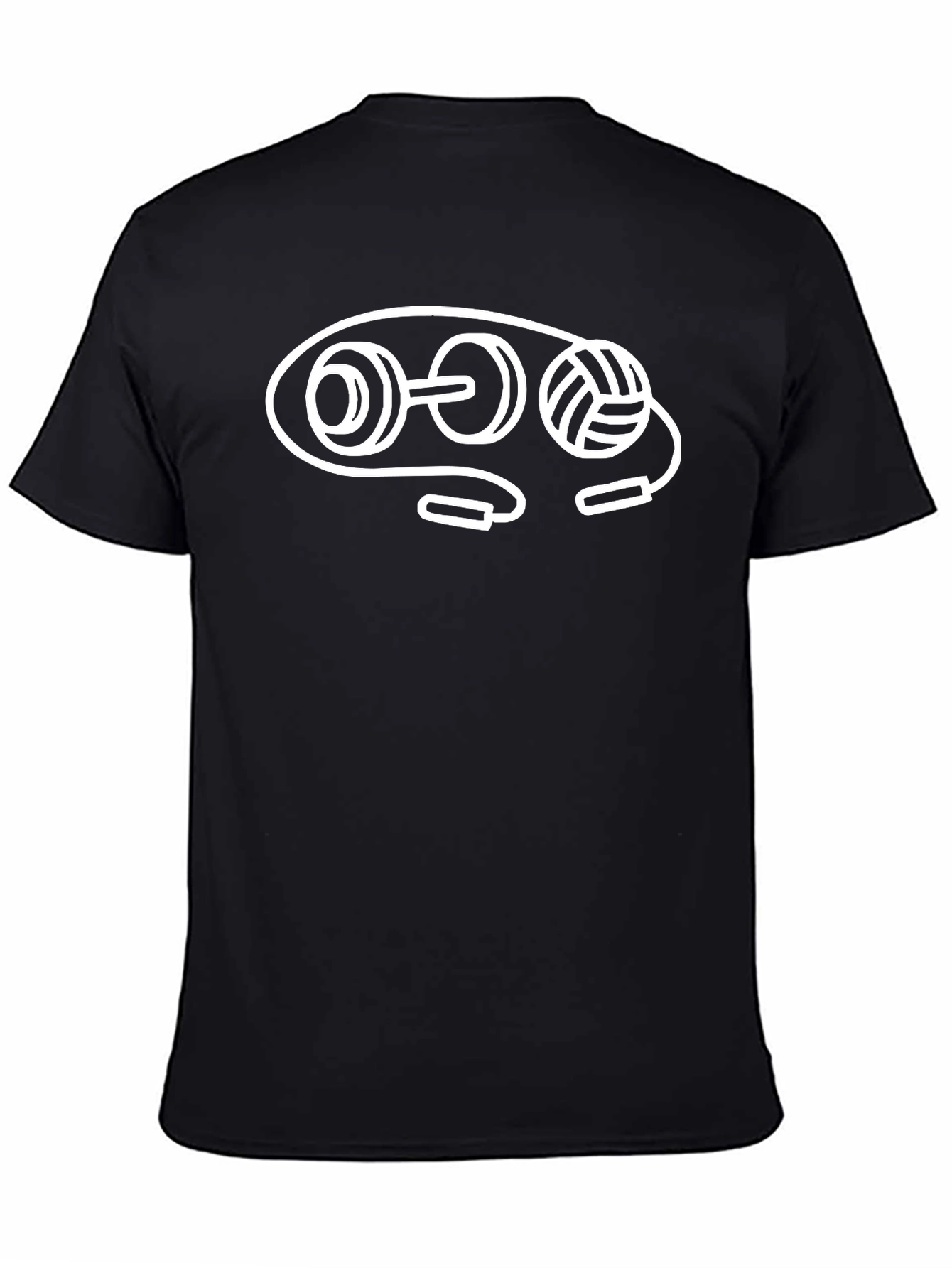 Fitness Icon Black T-Shirt for Active Lifestyle