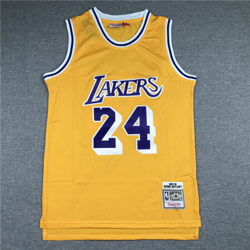 Men's Kobe Bryant Los Angeles Lakers #24 NBA Jerseys - Retro Yellow